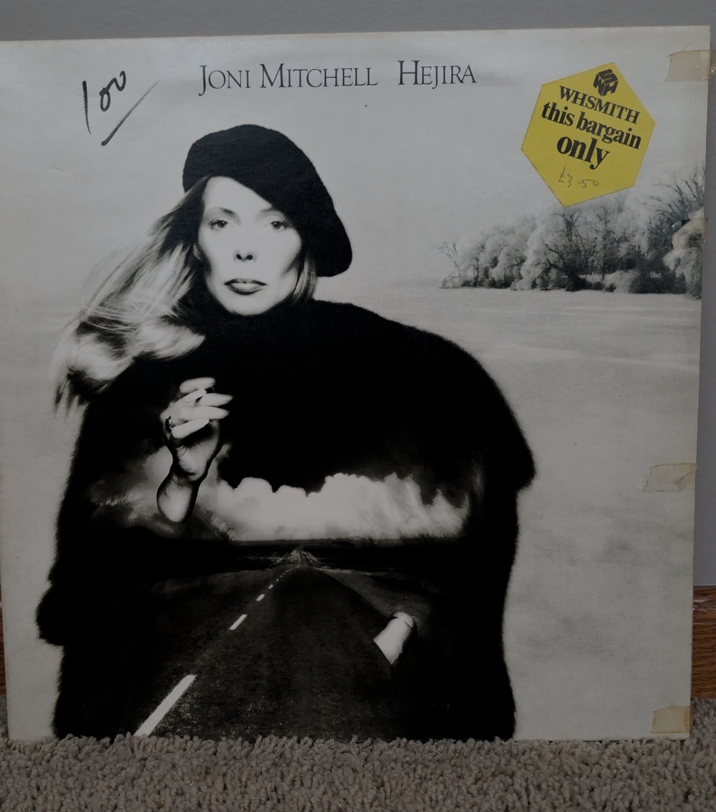JONI MITCHELL – HEJIRA VINYL LP – 1976 UK Pressing – Asylum Records – K.53053