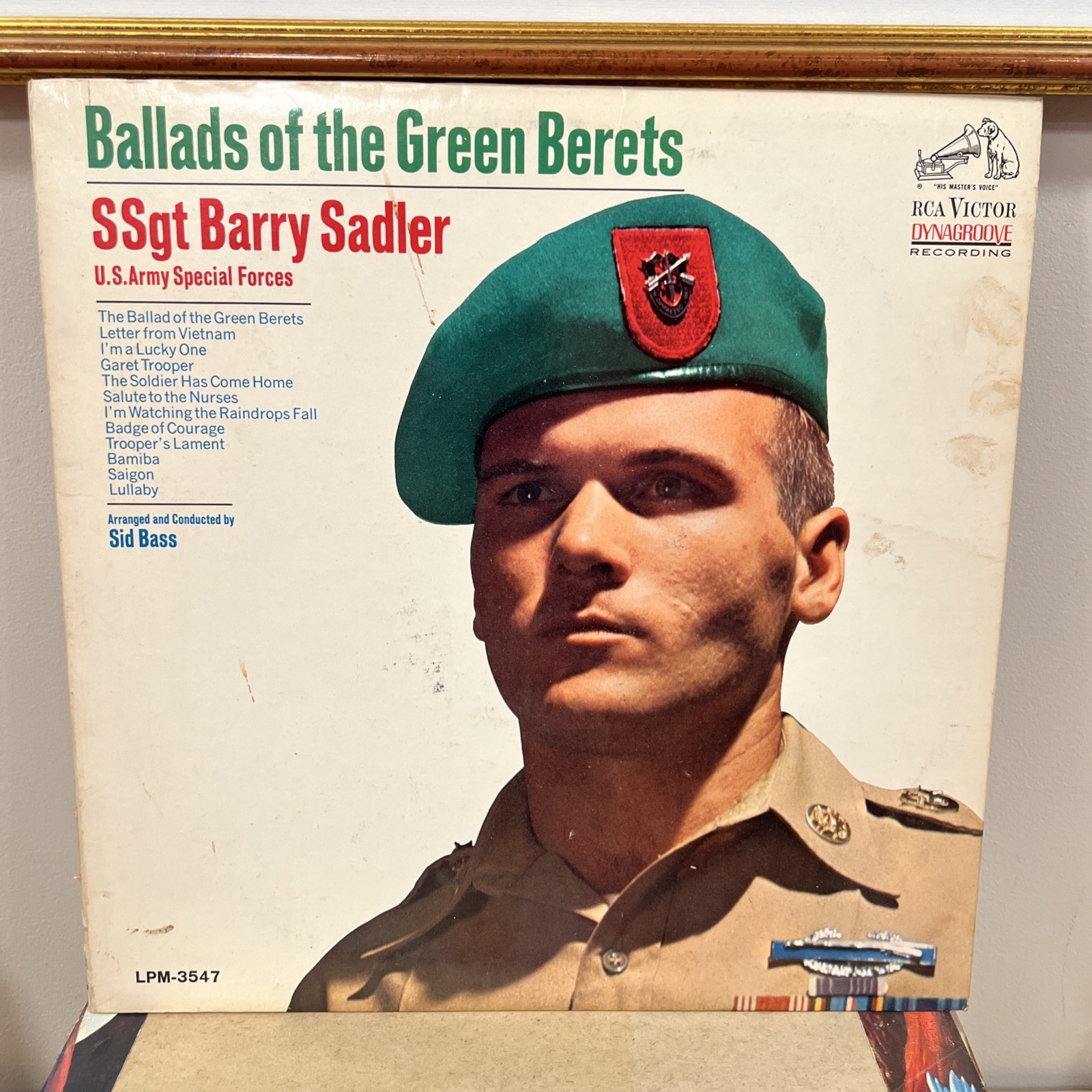 Ballads Of The Green Berets SSgt Barry Sadler Vinyl Vintage ’66 Military Vietnam
