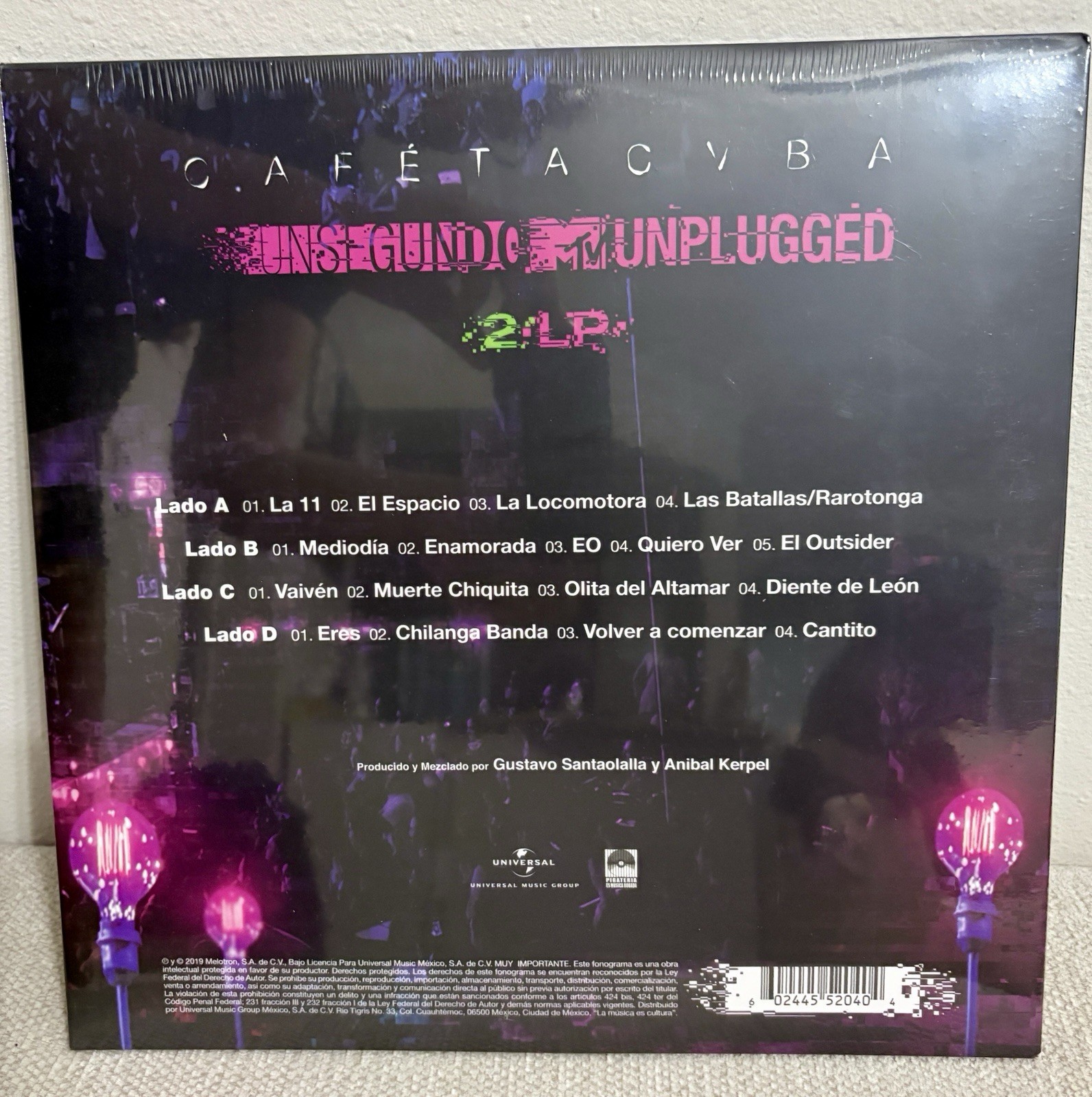 CAFE TACUBA – Un Segundo MTV Unplugged 2xLP Clear Transparent Vinyl Edition New