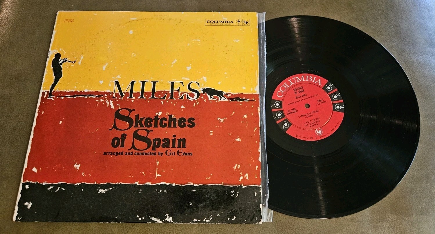 Miles Of Davis Sketches Of Spain Vinyl Record LP MONO 6 EYE 1960 NM/EX CL1480