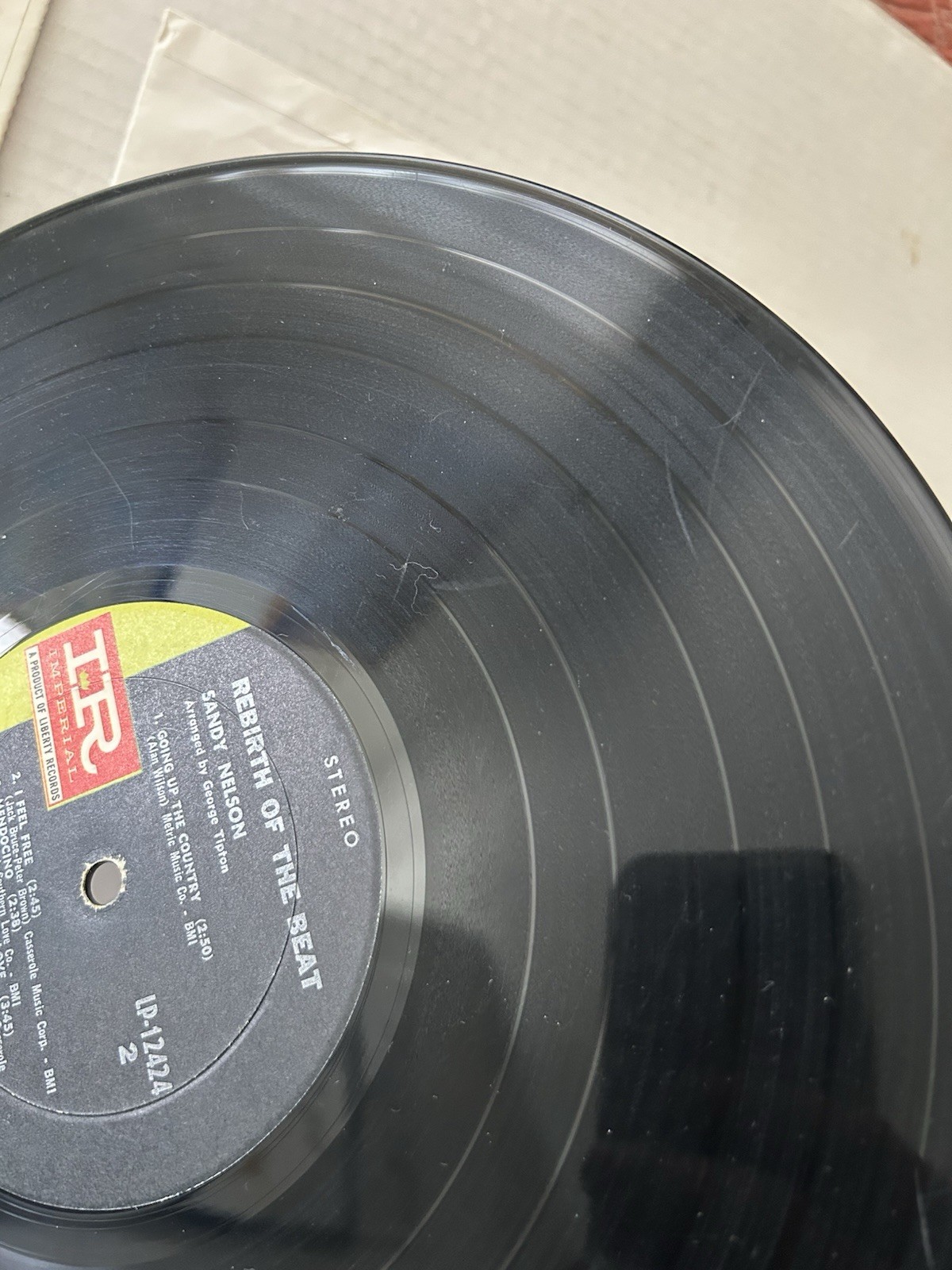 SANDY NELSON Rebirth Of The Beat Vinyl Record LP G-/F Pop Rock