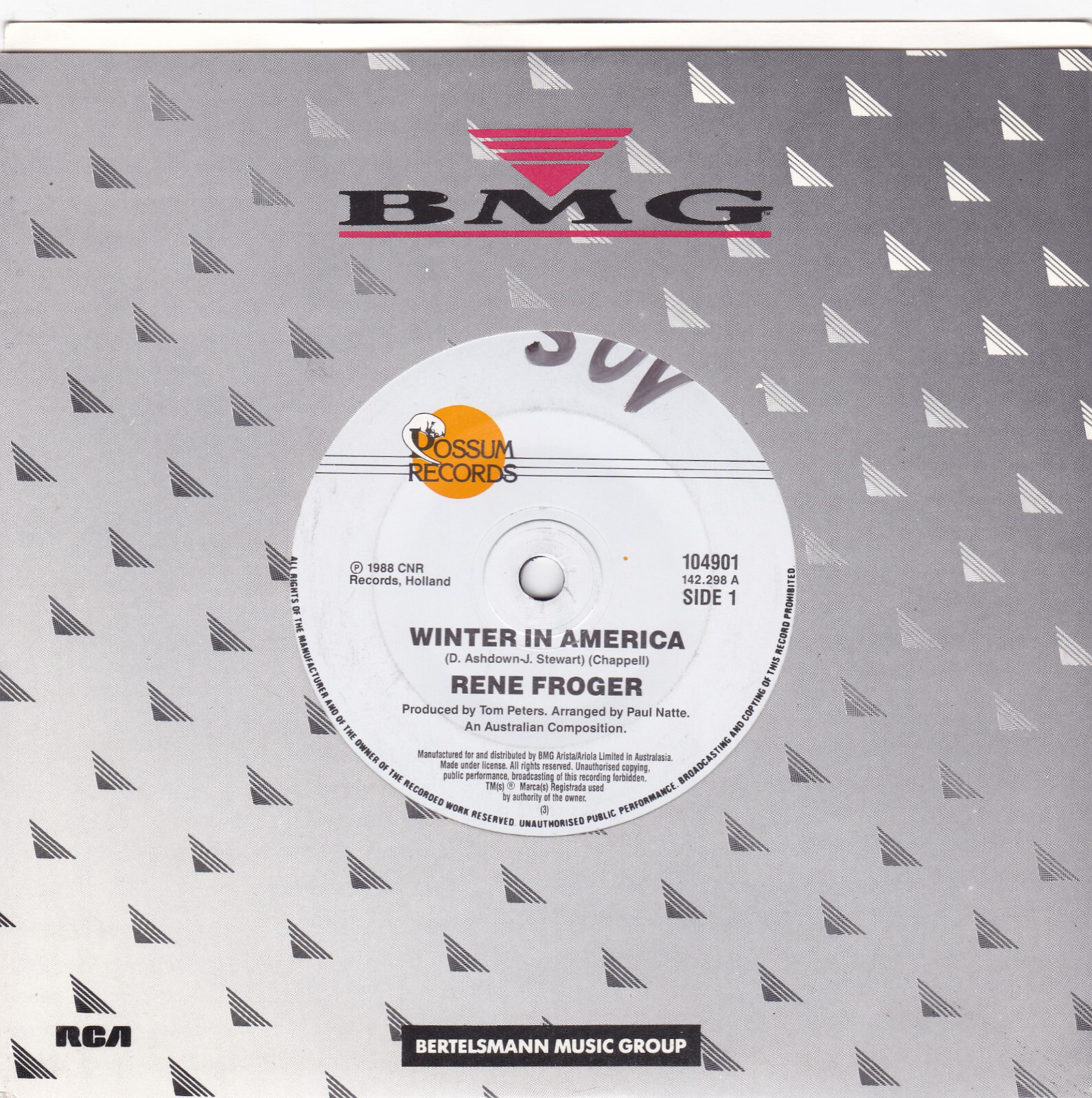 René Froger – Winter In America – 7″ single