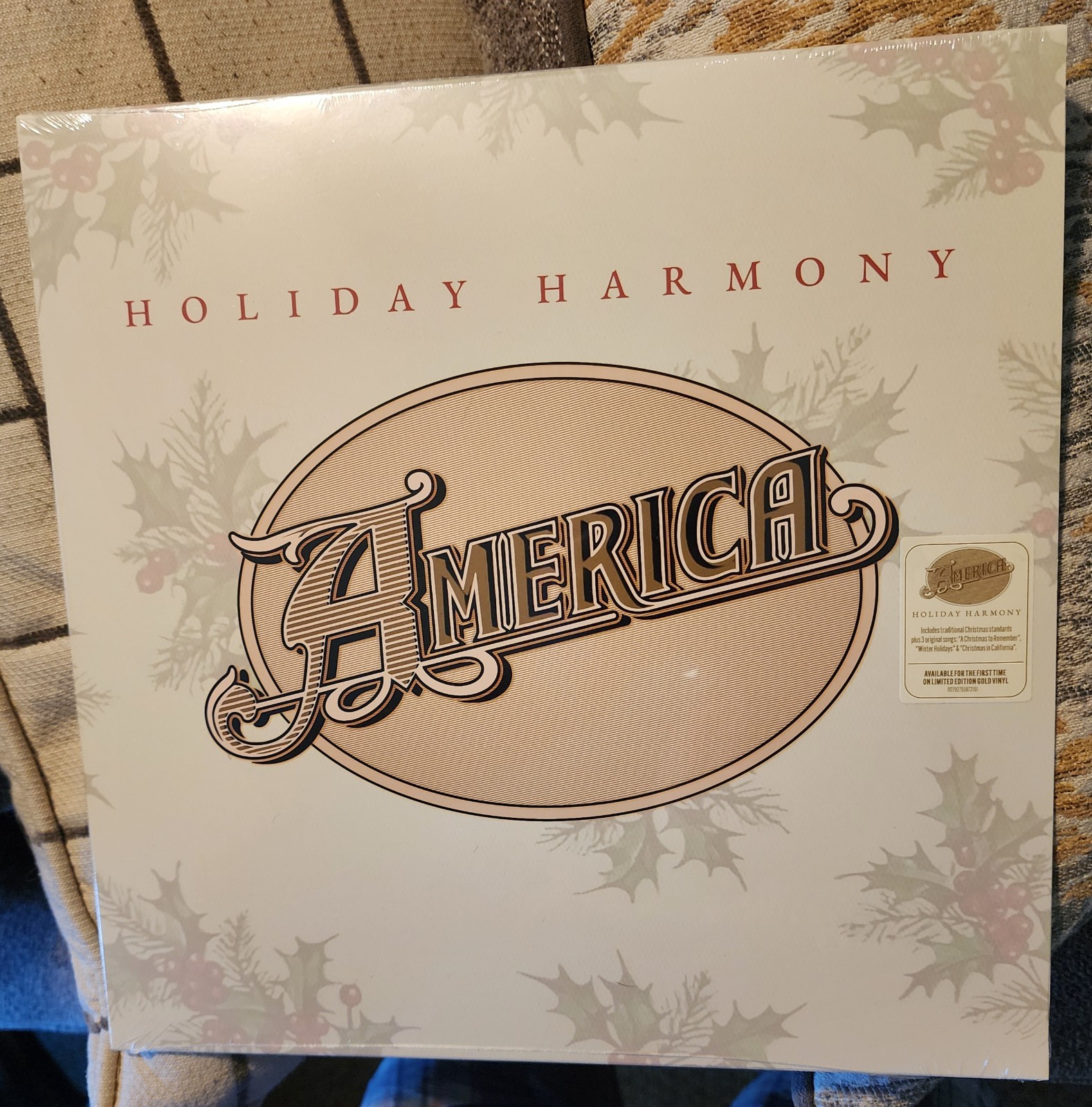 America Holiday Harmony (Limited Edition, Gold Colored Vinyl) , LP New!!