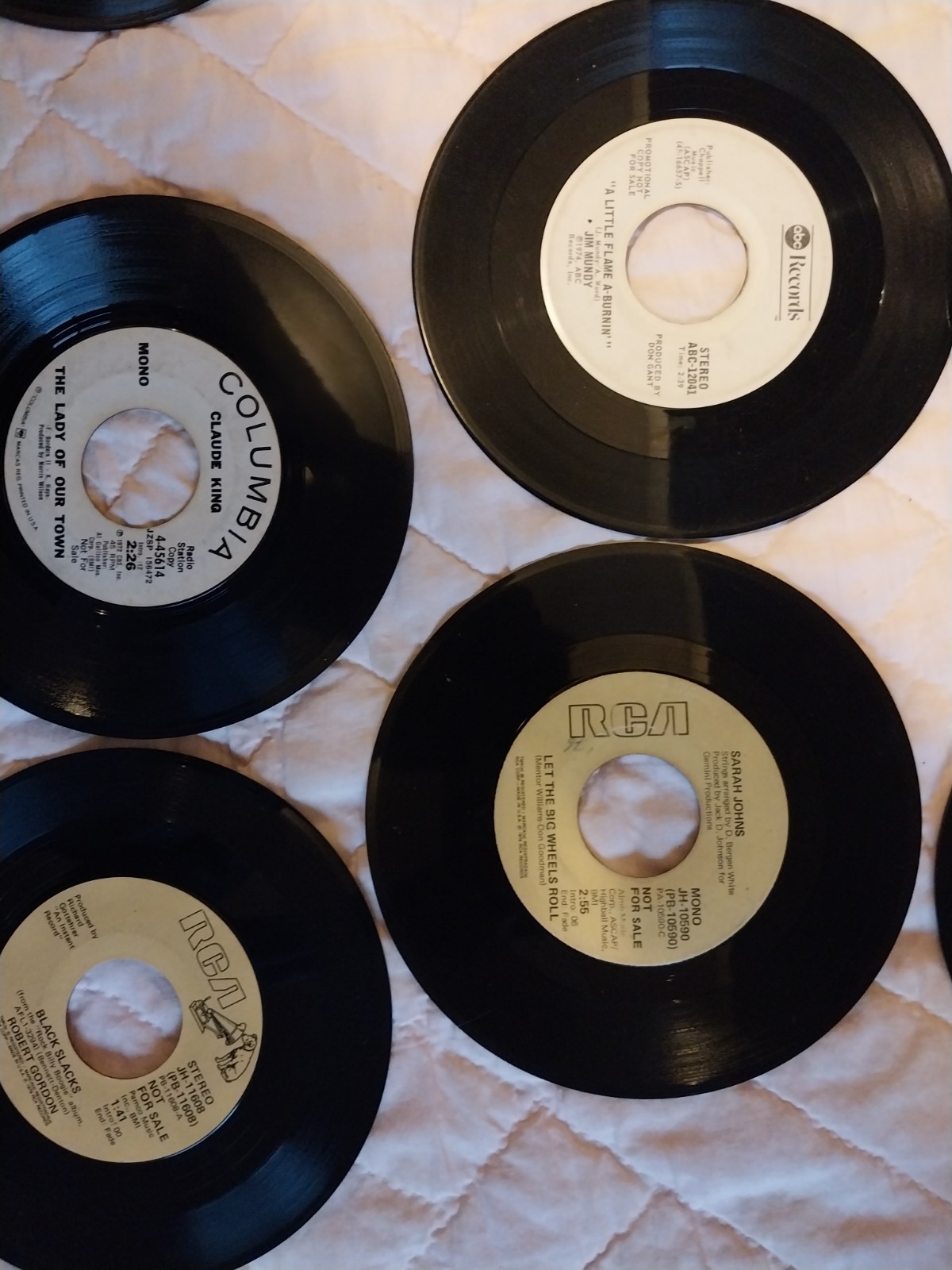 45 vinyl records/ in case/ mostly promotional labels/ most not well known