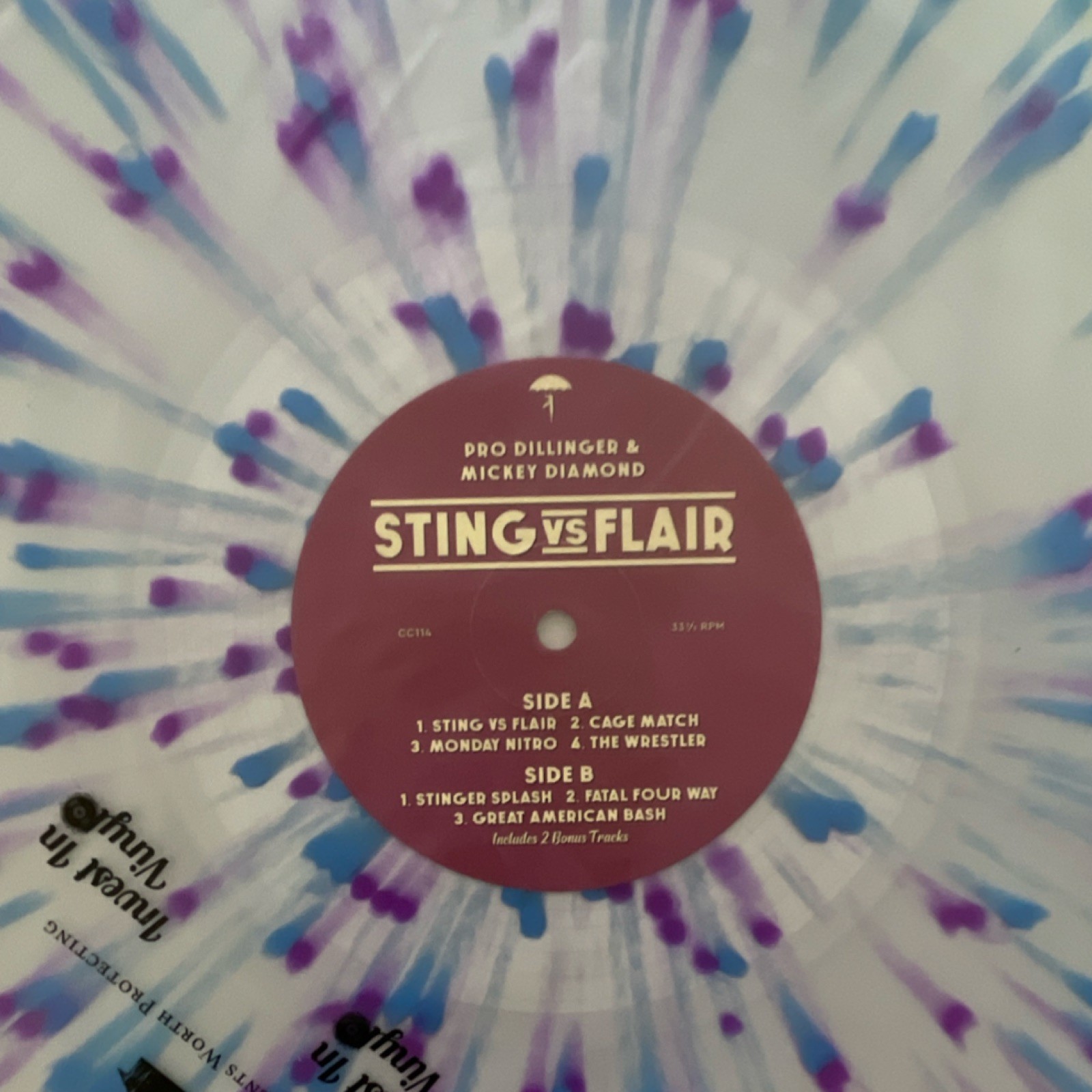 Mickey Diamond & Pro Dillinger – Sting vs Flair – Unnumbered Promo Obi Vinyl