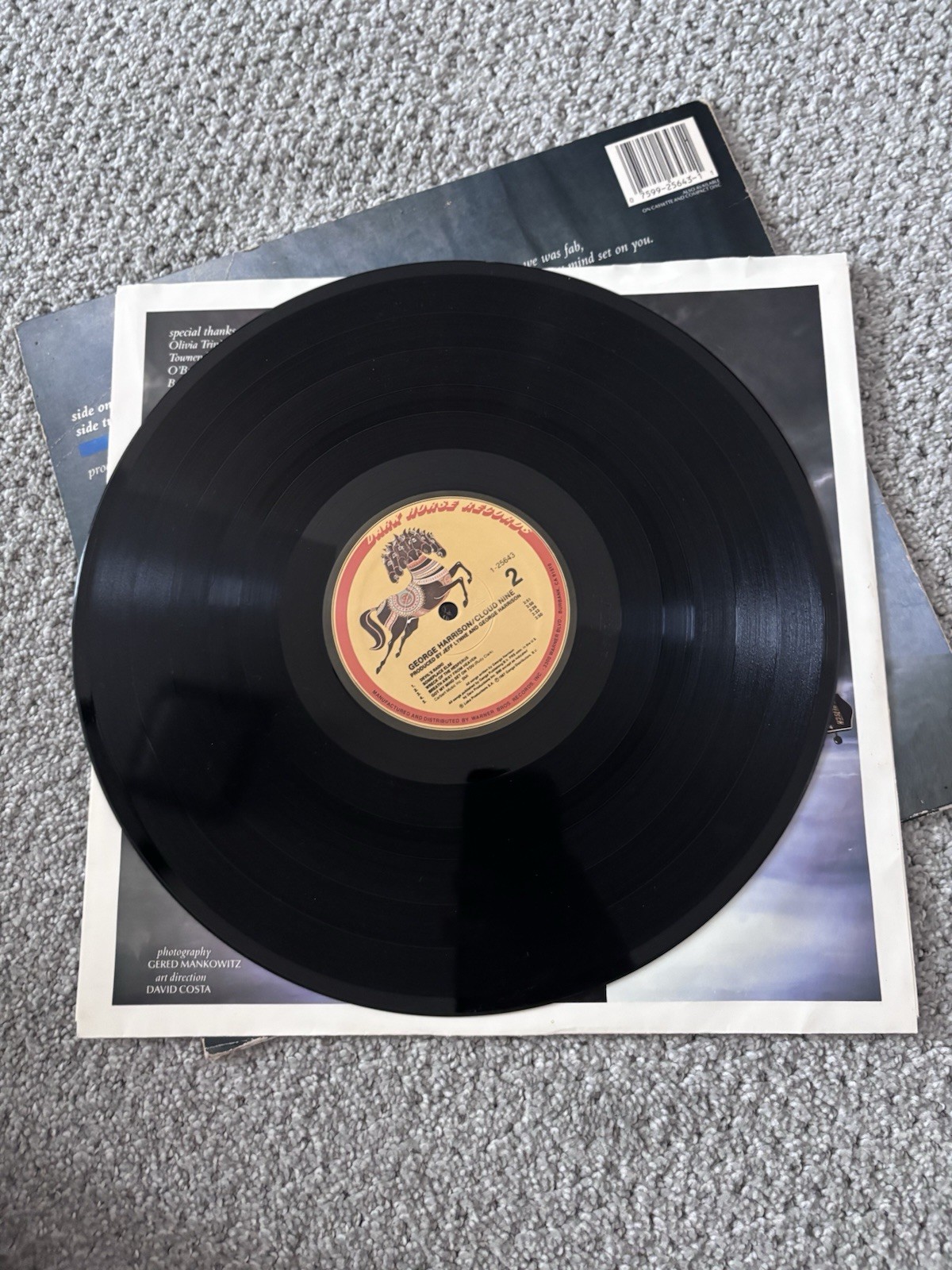 George Harrison – Cloud Nine, Orig 1987 Dark Horse 12″ Vinyl LP Record VG+