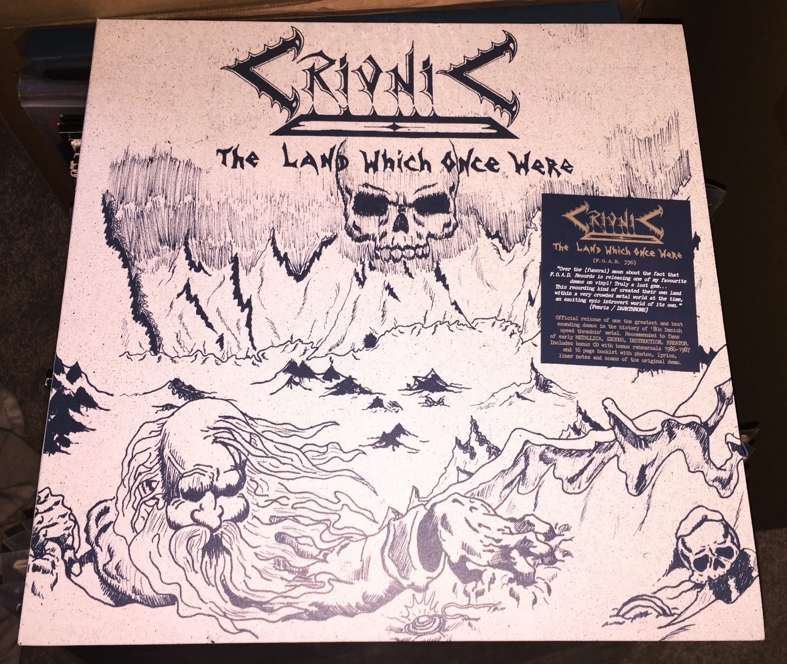 *CRIONIC The Land Which Once Were F.O.A.D. Recs vinyl ltd 200 copies Thrash ’87*