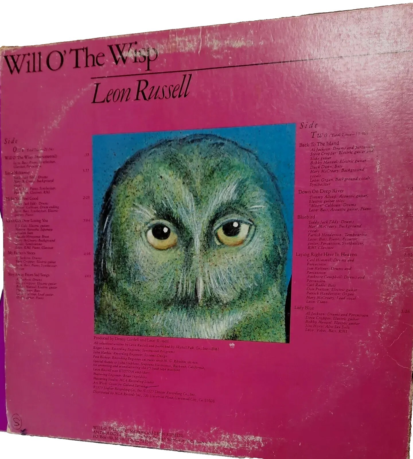 Leon Russell LP Will O’ The Wisp 1979 Shelter MCA Rock READ G-