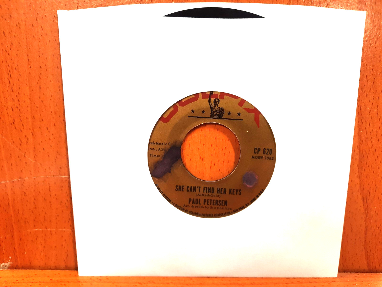 45 / Paul Petersen / 1962 / She Can’t Find Her Keys / Very Unlikely