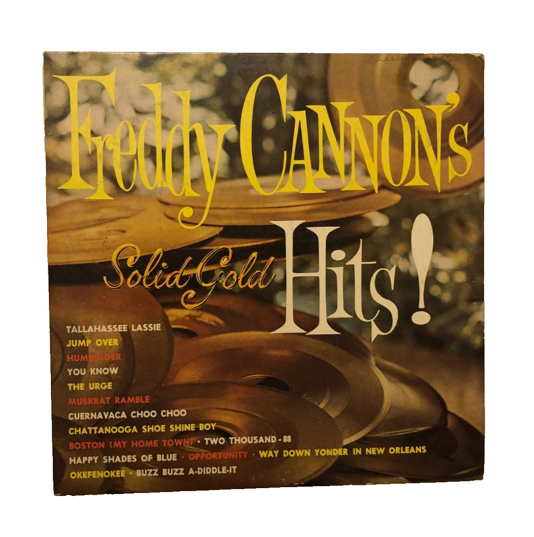 Freddy Canon Solid Gold Hits LP-505 Mono Swan Records Vintage 1961 LP Vinyl NM