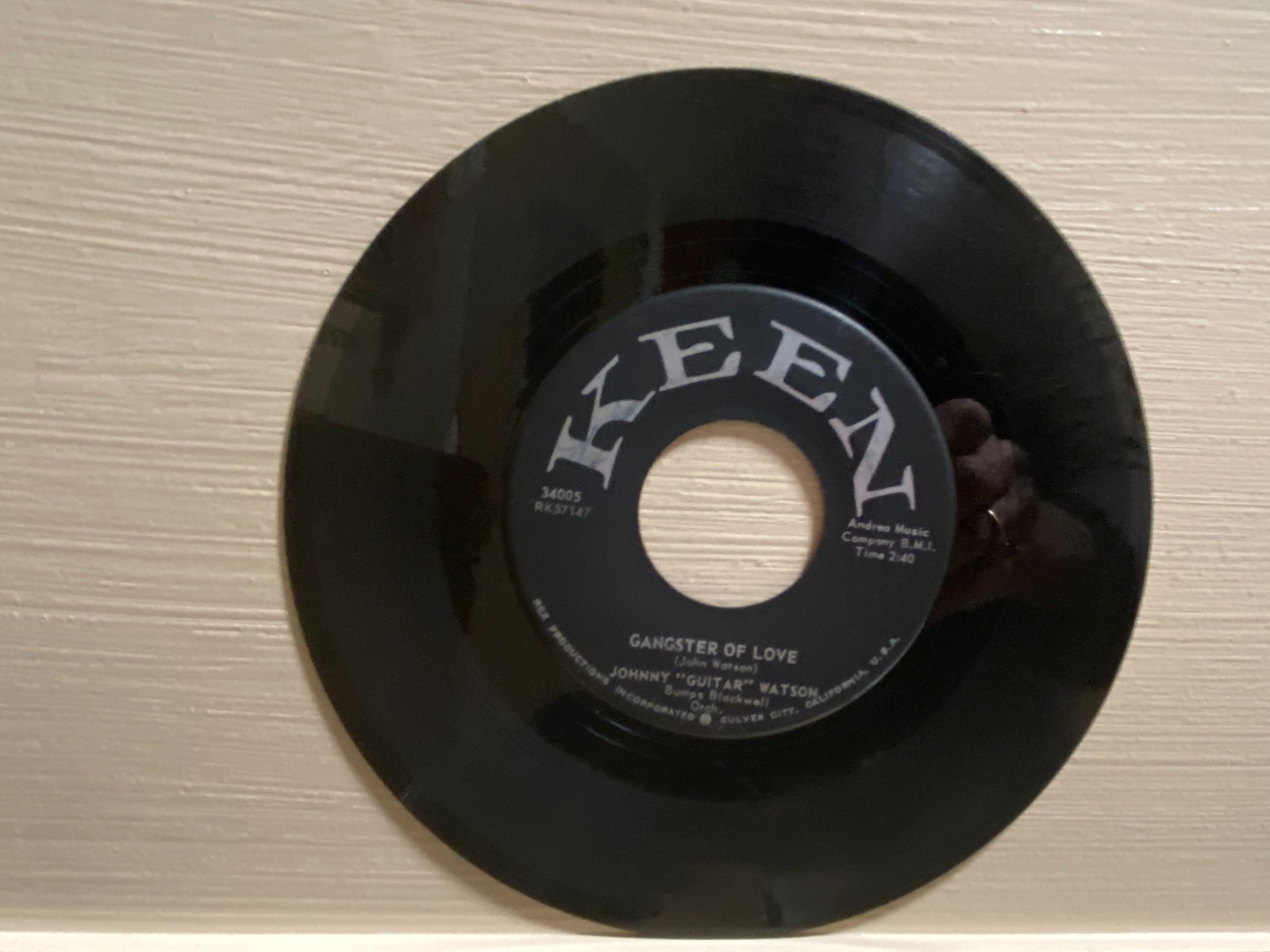 JOHNNY GUITAR WATSON – Gangster of Love/ One Room Country Shack 1957 45rpm