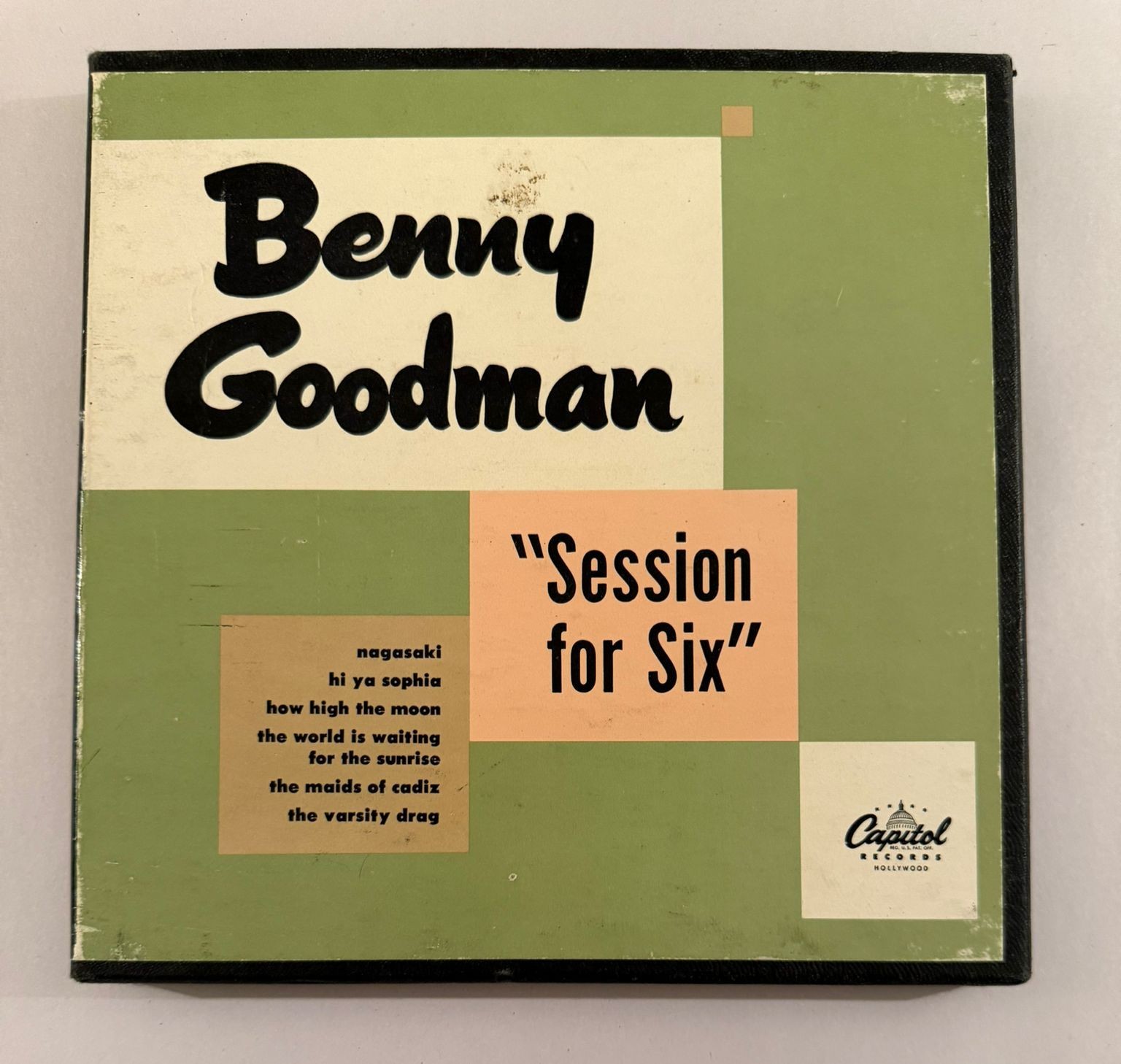 BENNY GOODMAN – SESSION FOR SIX – 3 X EP CAPITOL CCF202 – 7″ EP BLACK – VG+