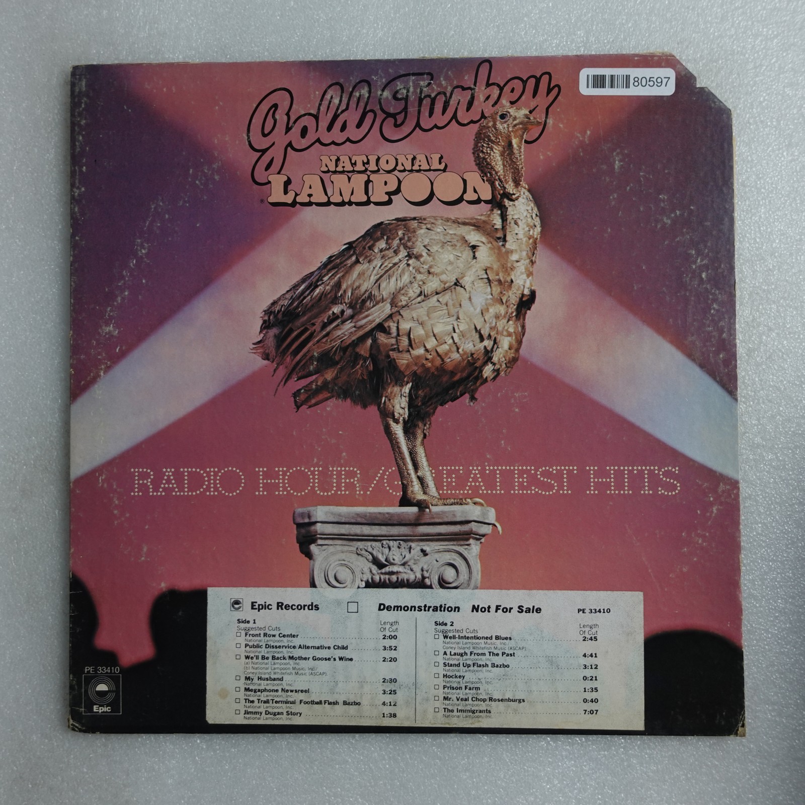 National Lampoon Gold Turkey LP Vinyl Album Record Non-Music