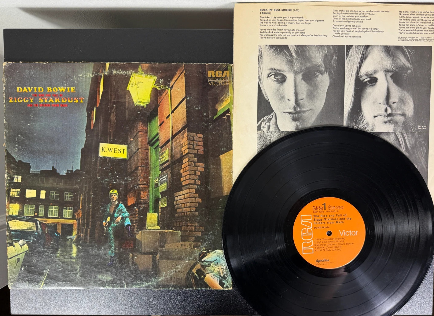 David Bowie Ziggy Stardust LP RCA Victor 1972 – VG+ 1st Pressing