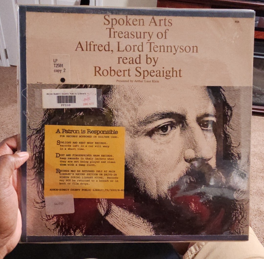 SPOKEN ARTS, ALFRED,LORD TENNYSON Spoken Word 858 CLEAN Record