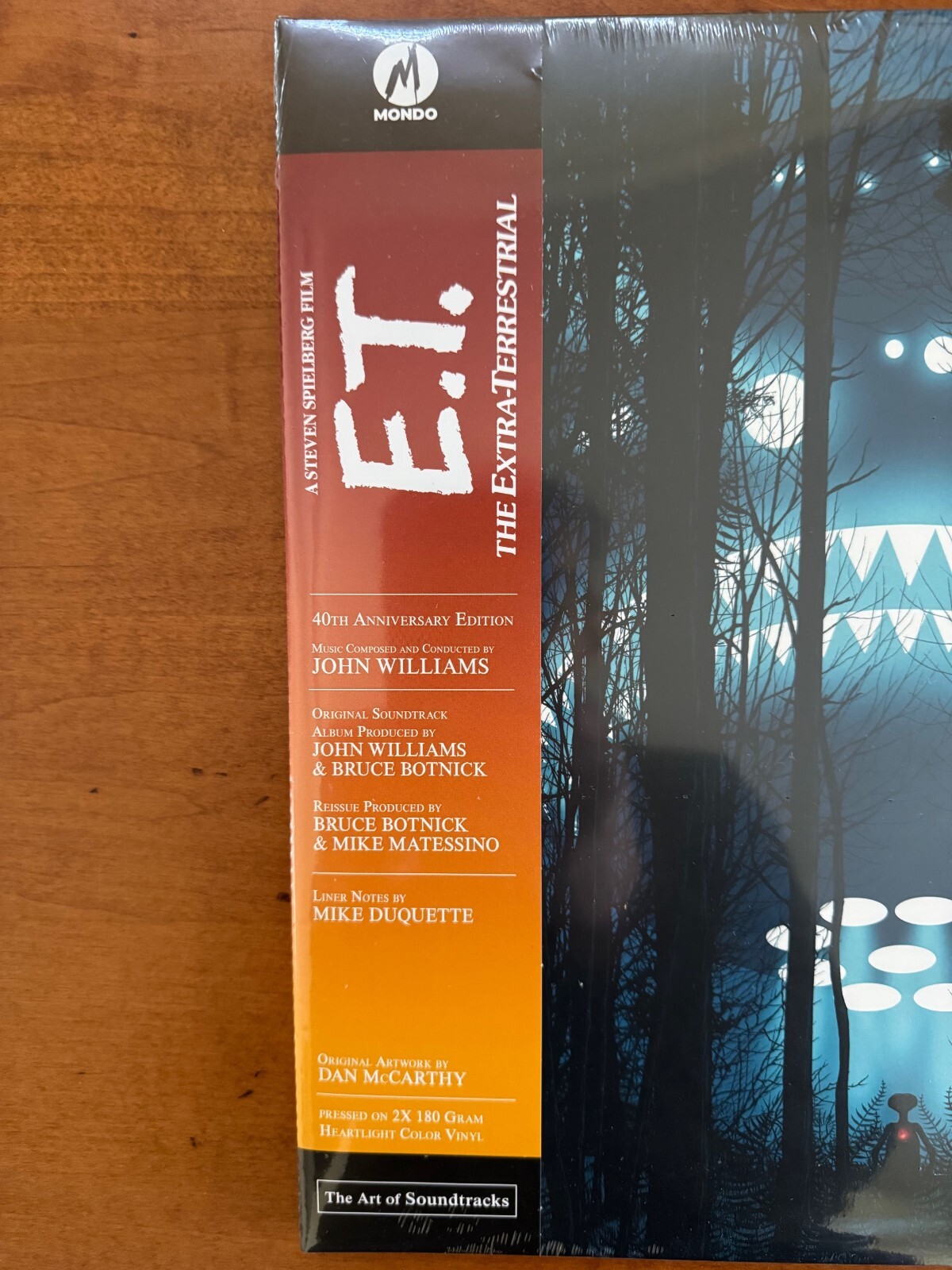 E.T. THE EXTRA-TERRESTRIAL – 2-LP 40TH – 180G – HEARTLIGHT VINYL – MONDO – NEW!