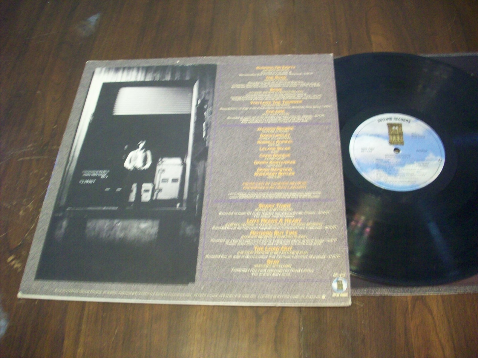 Jackson Browne , Running On Empty ,1977 Asylum R. Club Press. VG+ Cond.