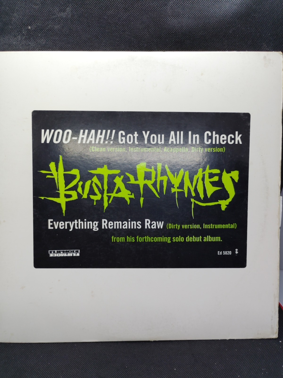 Busta Rhymes Woo-Hah! Got You All In Check / Everything Good+ 12 Inch Vinyl