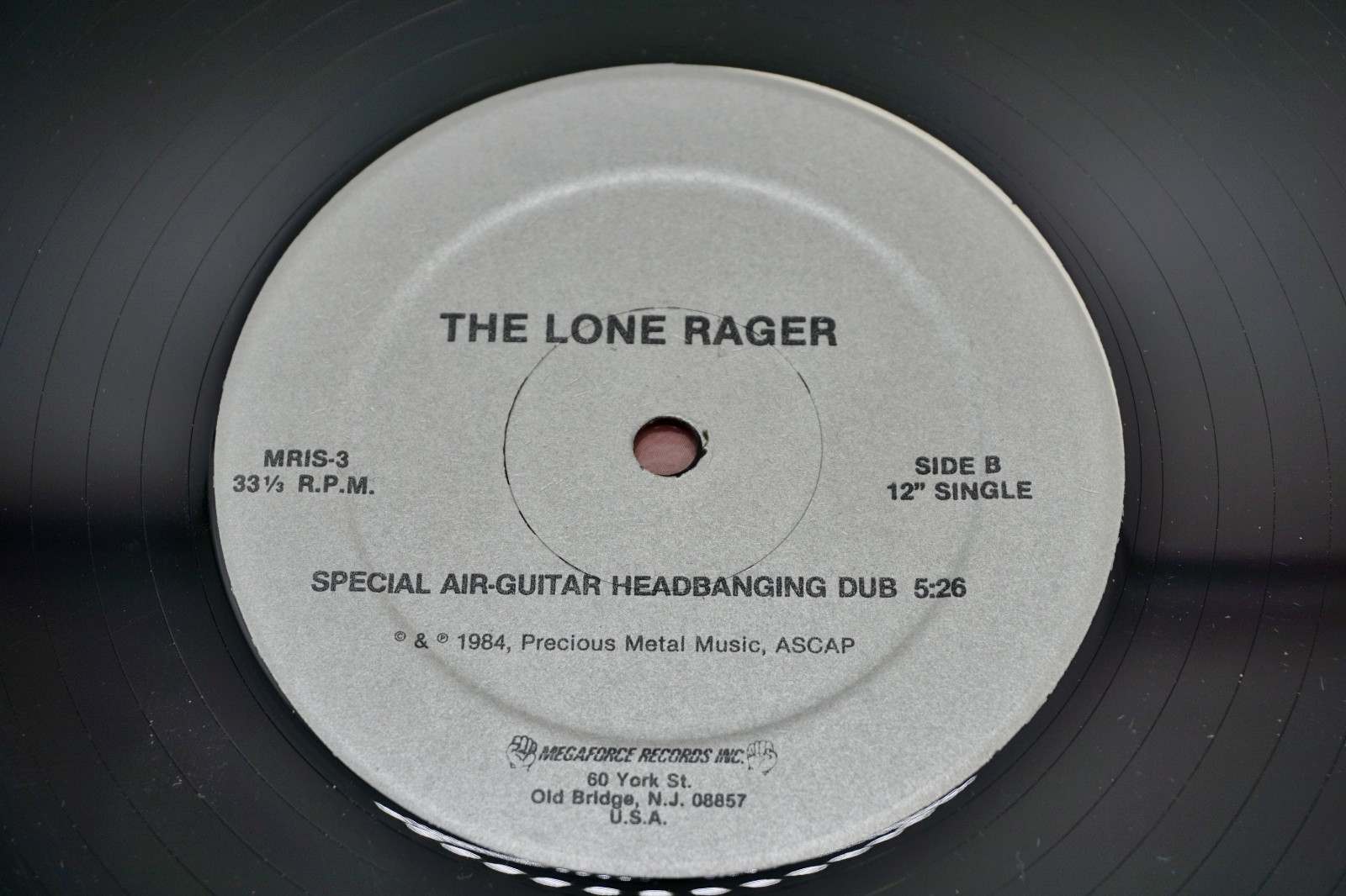 The Lone Rager ♫ Metal Rap ♫ Rare 1984 Megaforce Records Single Shrink NM Vinyl