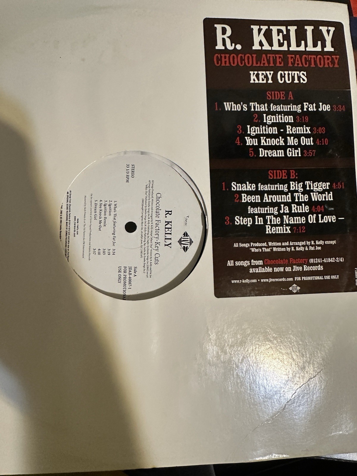 R. Kelly-Chocolate Factory – Key Cuts 2003 JDAB-40087-1 Vinyl 12” Vintage