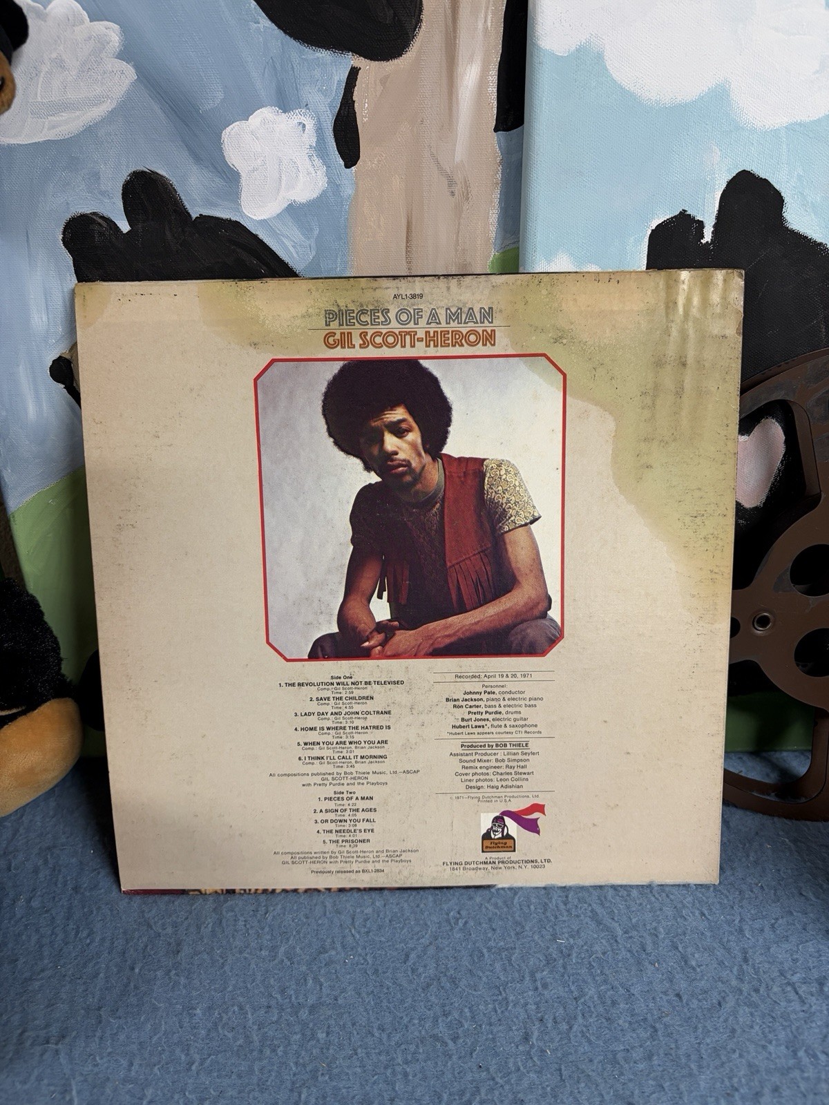 Gil Scott-Heron Pieces Of A Man 1971 Debut Vinyl Record Album LP RCA Records FD