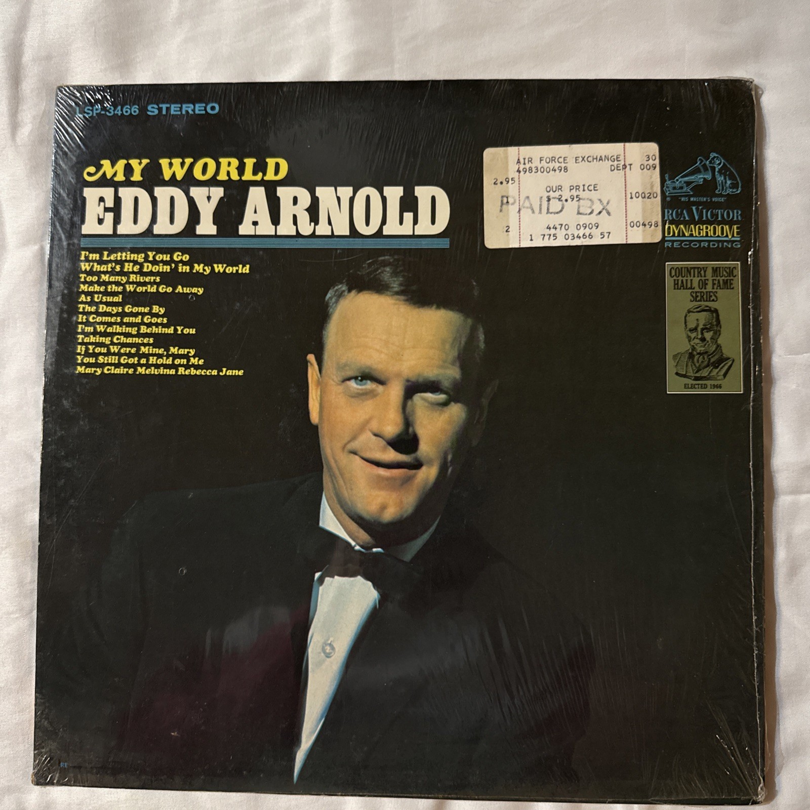 Eddy Arnold My World LP RCA 1965 RCA Stereo plastic slipcover LSP 3466