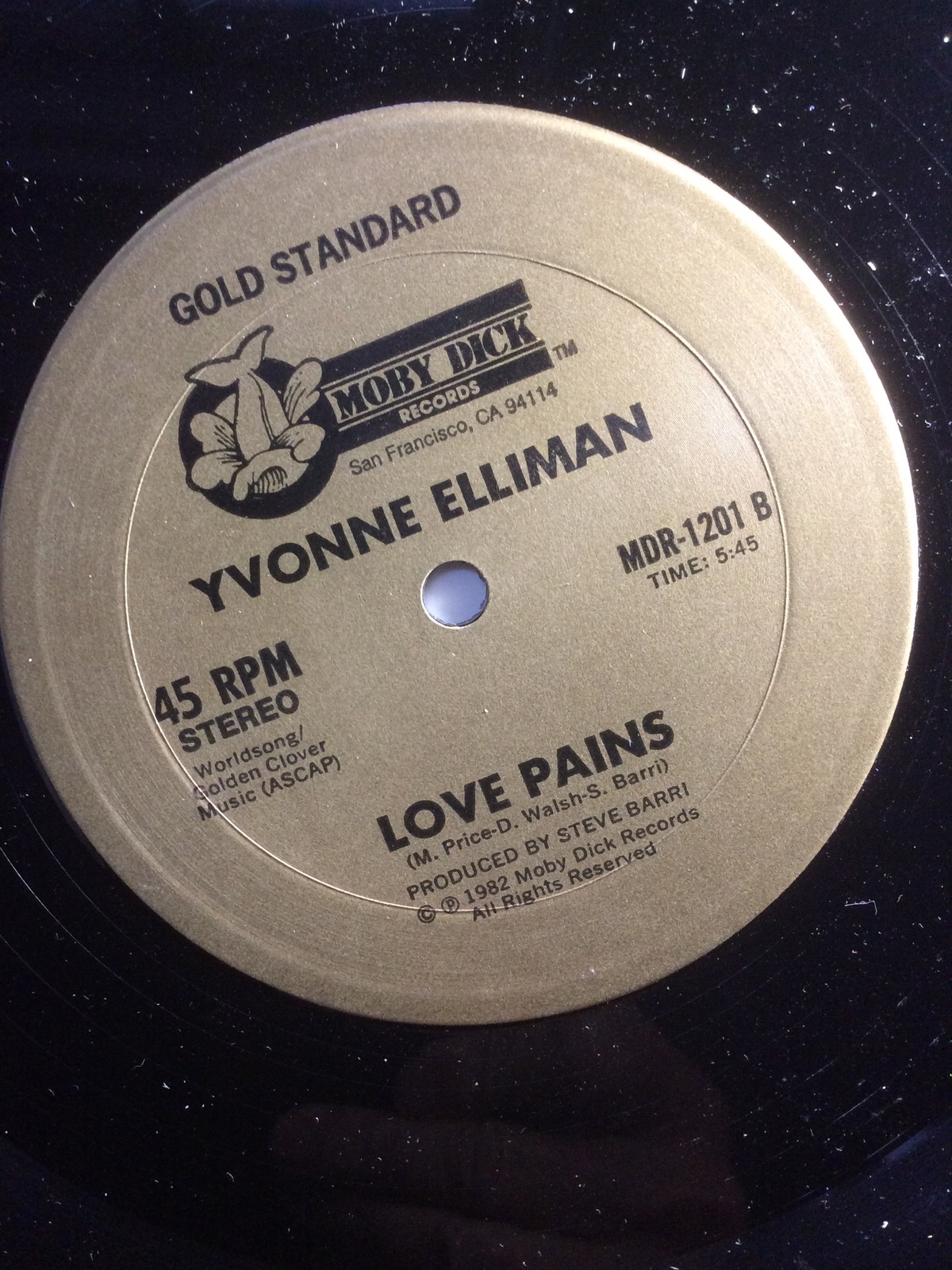 Yvonne Elliman 12” Mix Vinyl Love Pains 2 Versions 1982 Moby Dick LP