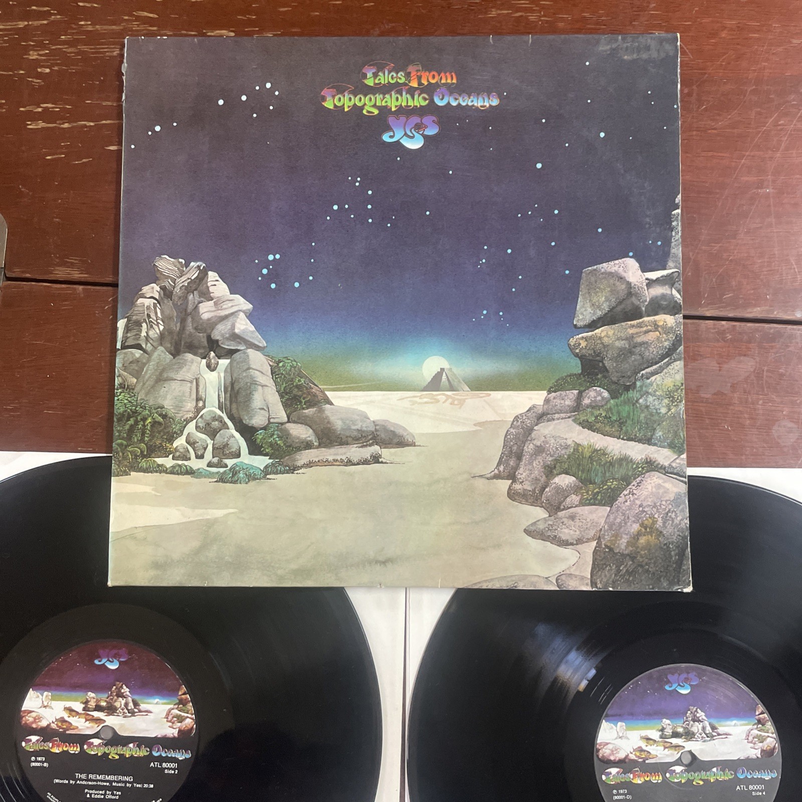 YES – “TALES FROM TOPOGRAPHIC OCEANS” (ATLANTIC ATL 80 001 – 2LP GERMANY)