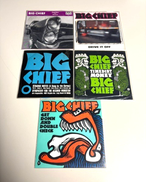 Big Chief 7″ Vinyl Lot (5) SubPop, Sympathy, Early 90’s