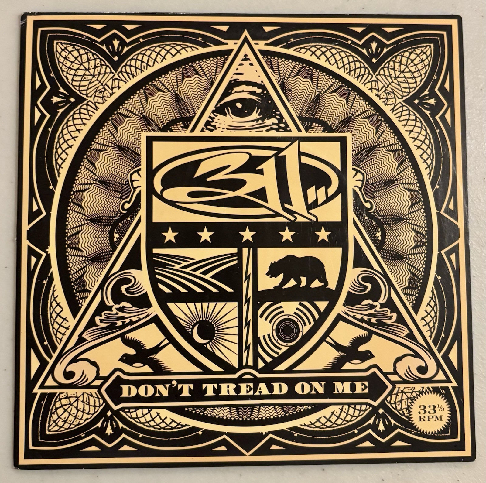 311 – Don’t Tread On Me b/w Little Brother Promo Only 7” Gold Vinyl Rare 33RPM