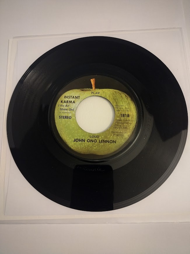 RARE One Sided John Ono Lennon Instant Karma (We All Shine On) 1818 MINT