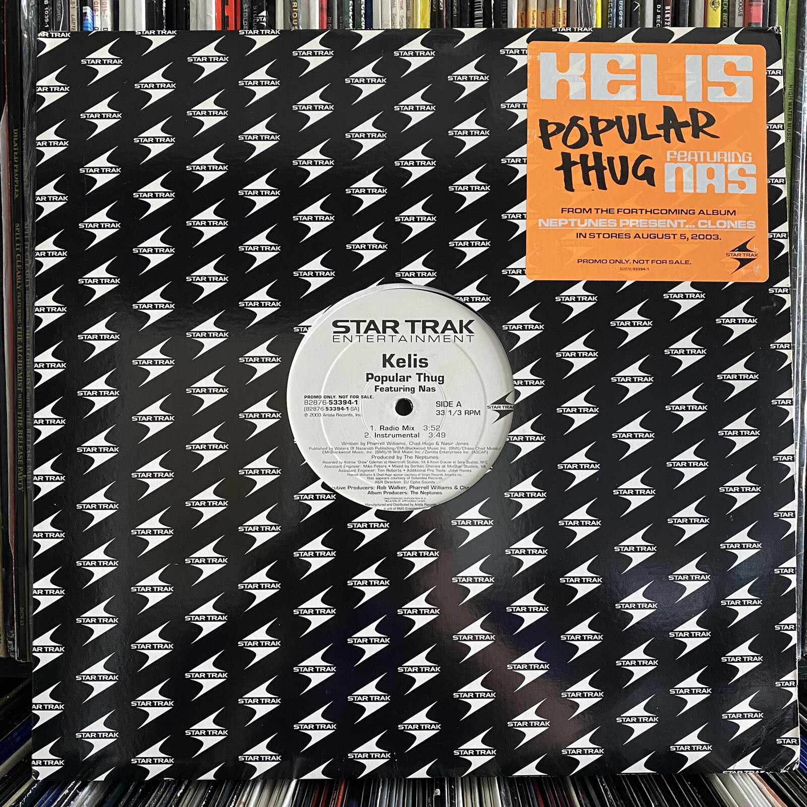 KELIS + NEPTUNES + NAS – POPULAR THUG (12″) 2003!!! RARE!!! PHARRELL + CLONES