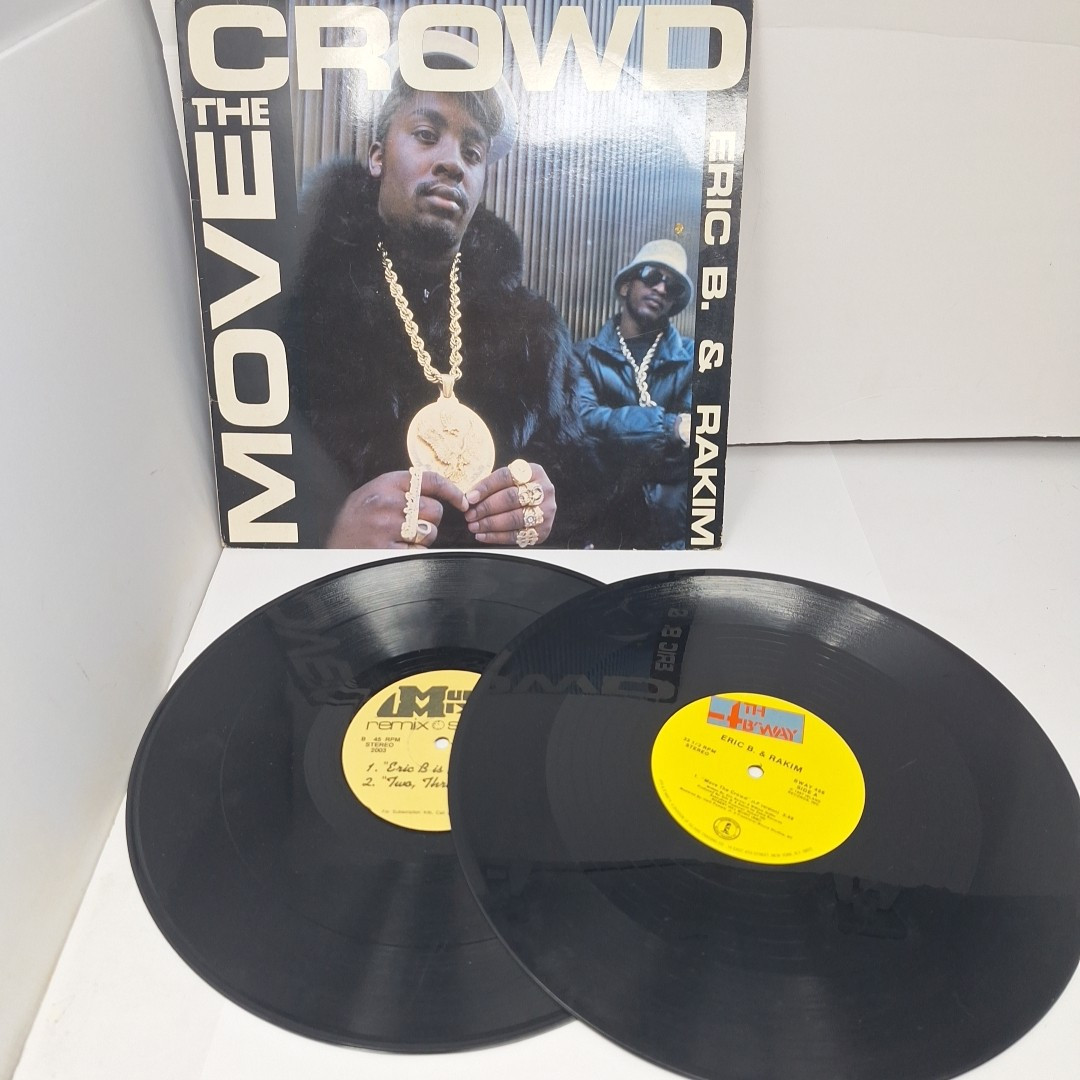 ERIC B. & RAKIM – MOVE THE CROWD / PAID IN FULL (REMIXES) (12″) 1987, RARE 2 LP