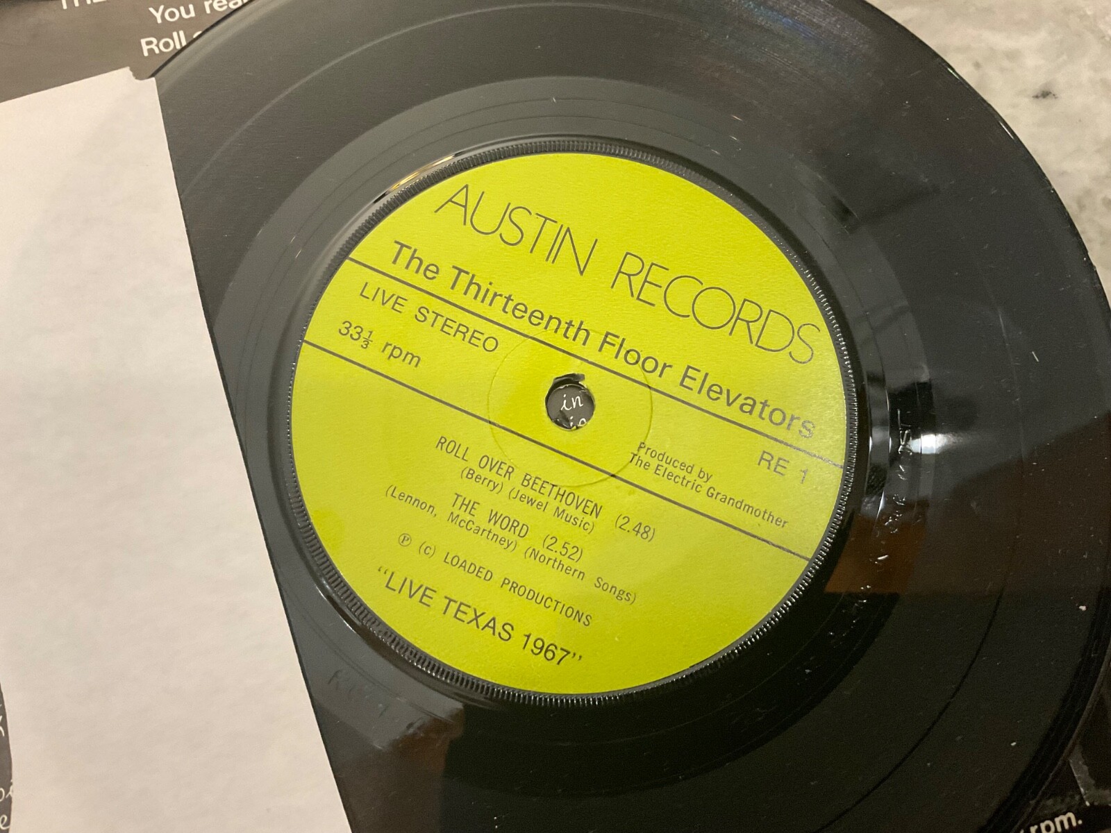 13TH FLOOR ELEVATORS 7″ YOU REALLY GOT ME +2 NM/EX
