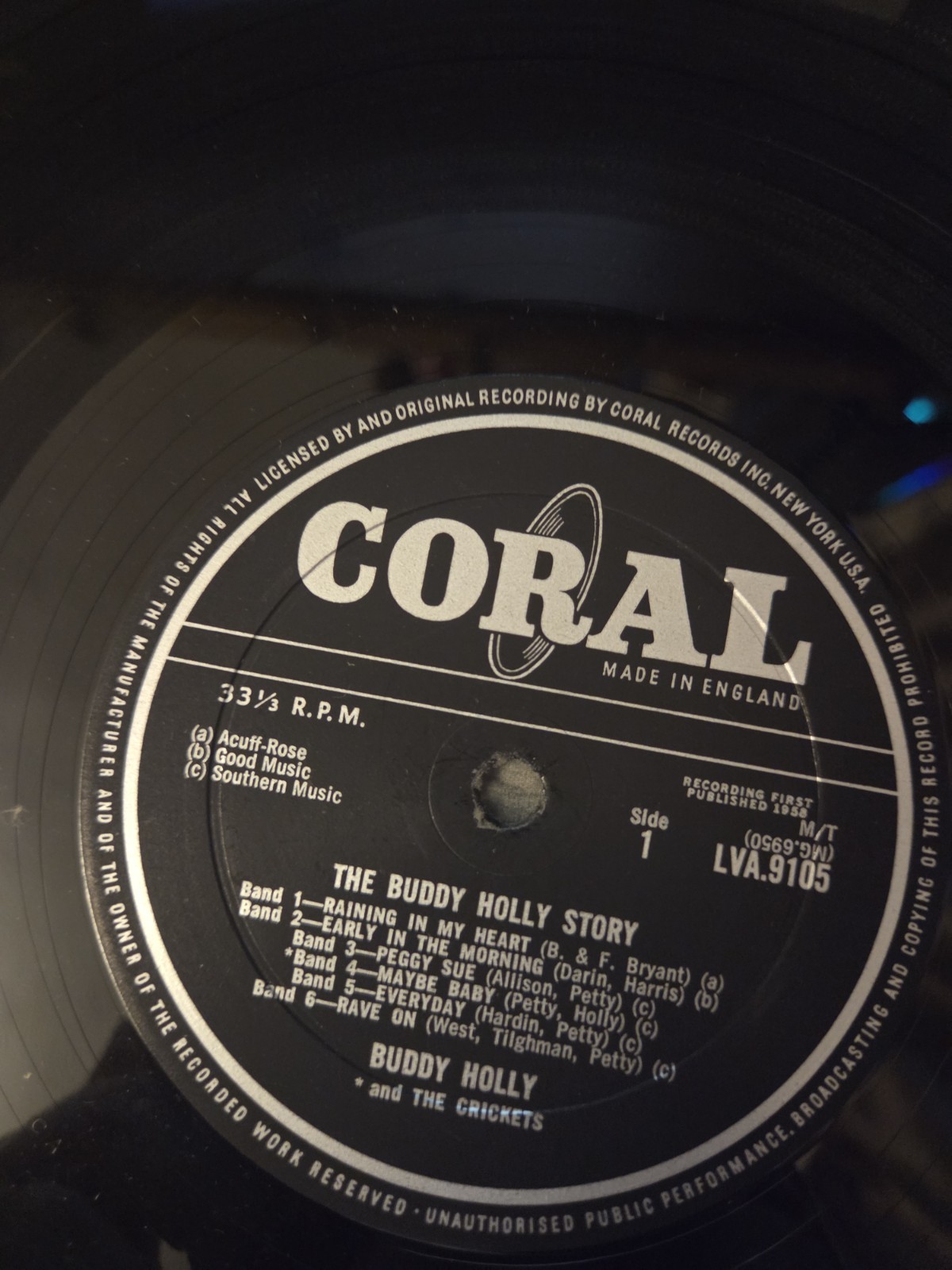 Buddy Holly – The Buddy Holly Story (UK First Pressing, March 1959)
