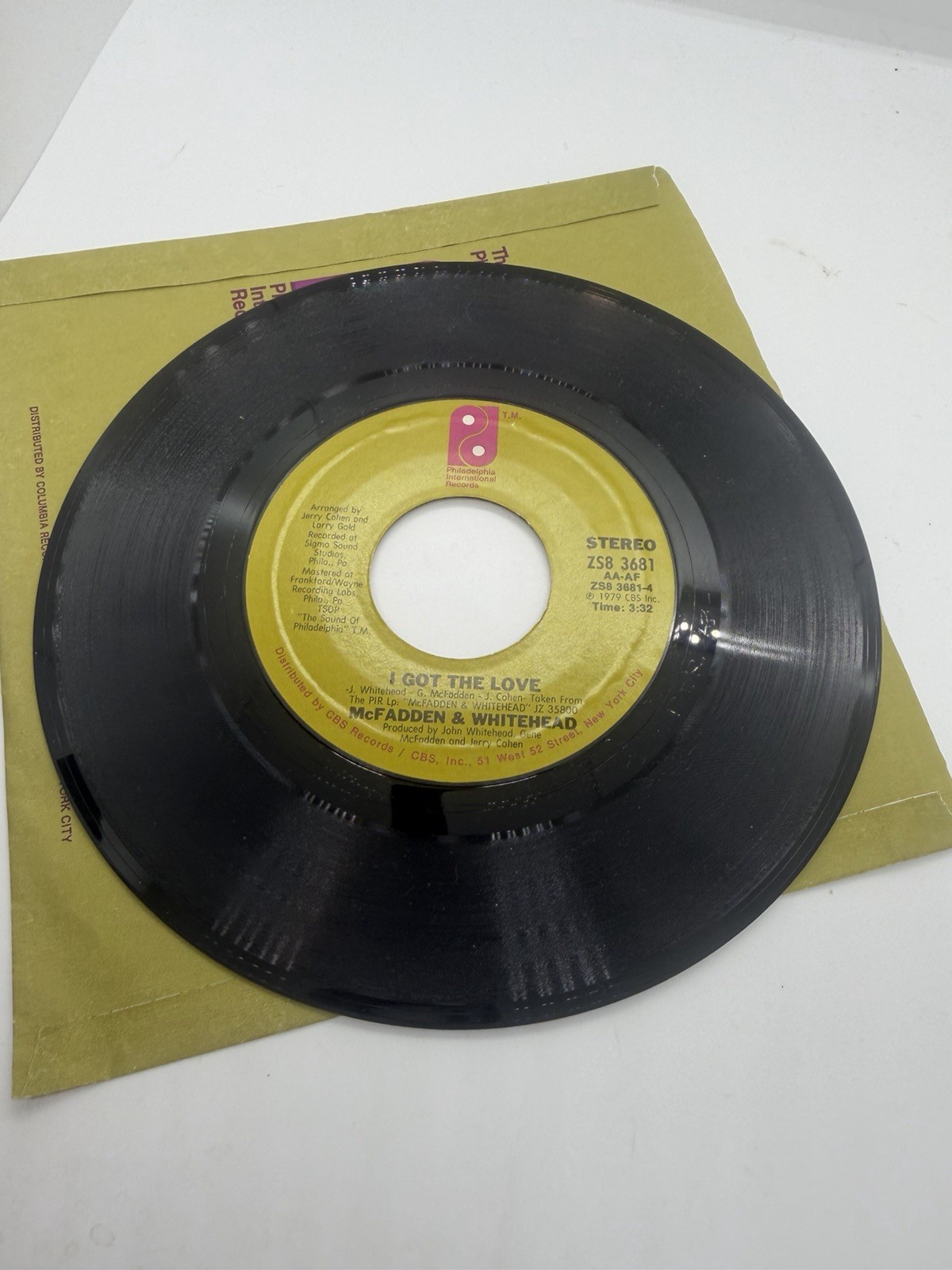 Mc Fadden and Whitehead I got the Love 45 (Details in Listing)