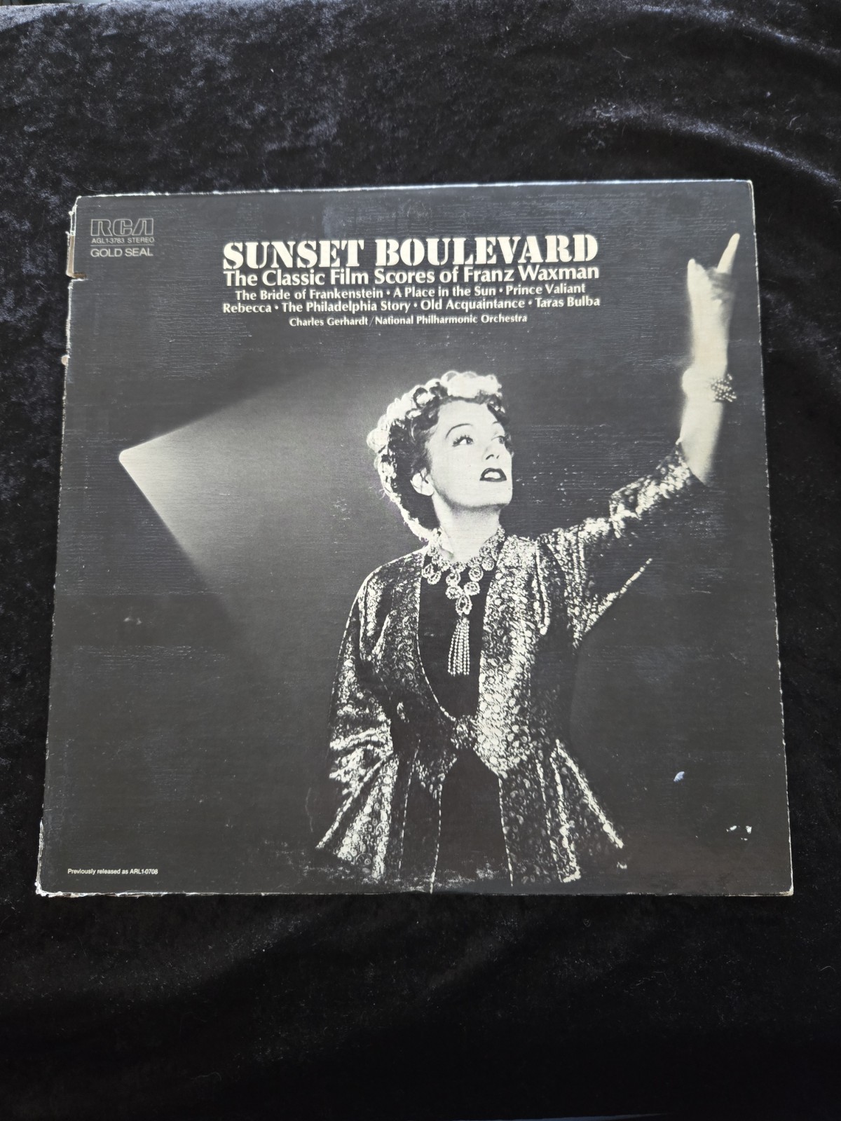 Vtg Sunset Boulevard Franz Waxman RCA Gold Seal AGL1-3783 LP Charles Gerhardt