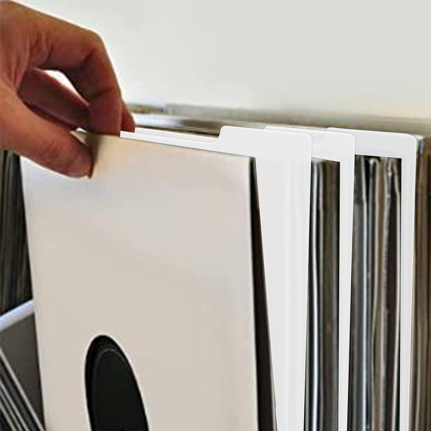 12 Inches LP Divider with Alphabet Labels, 12″ 33 RPM Record Divider, Vinyl R…
