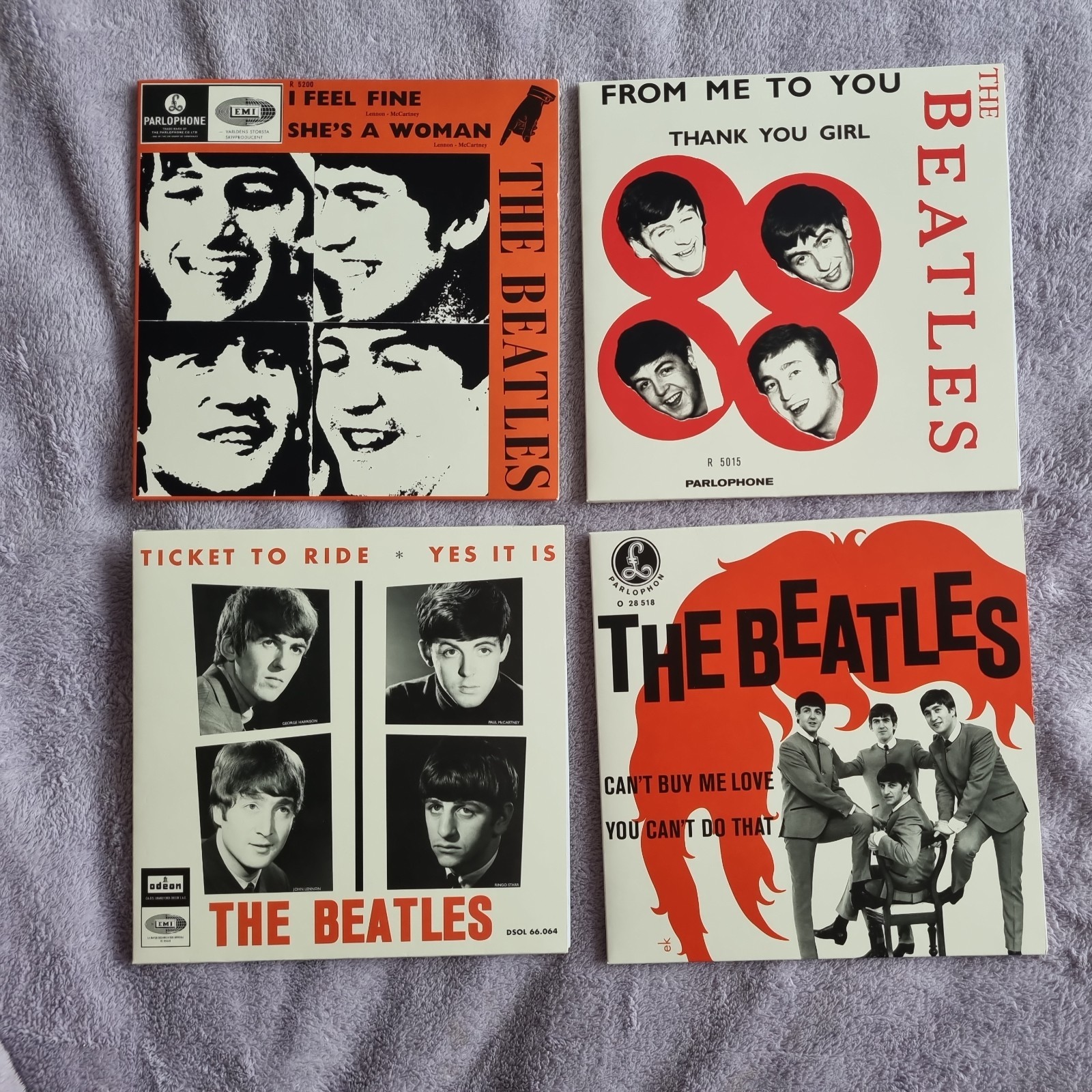 Beatles 7″ Single Bundle 10 X 2019 New Unplayed Vinyl Records Unique Sleeves