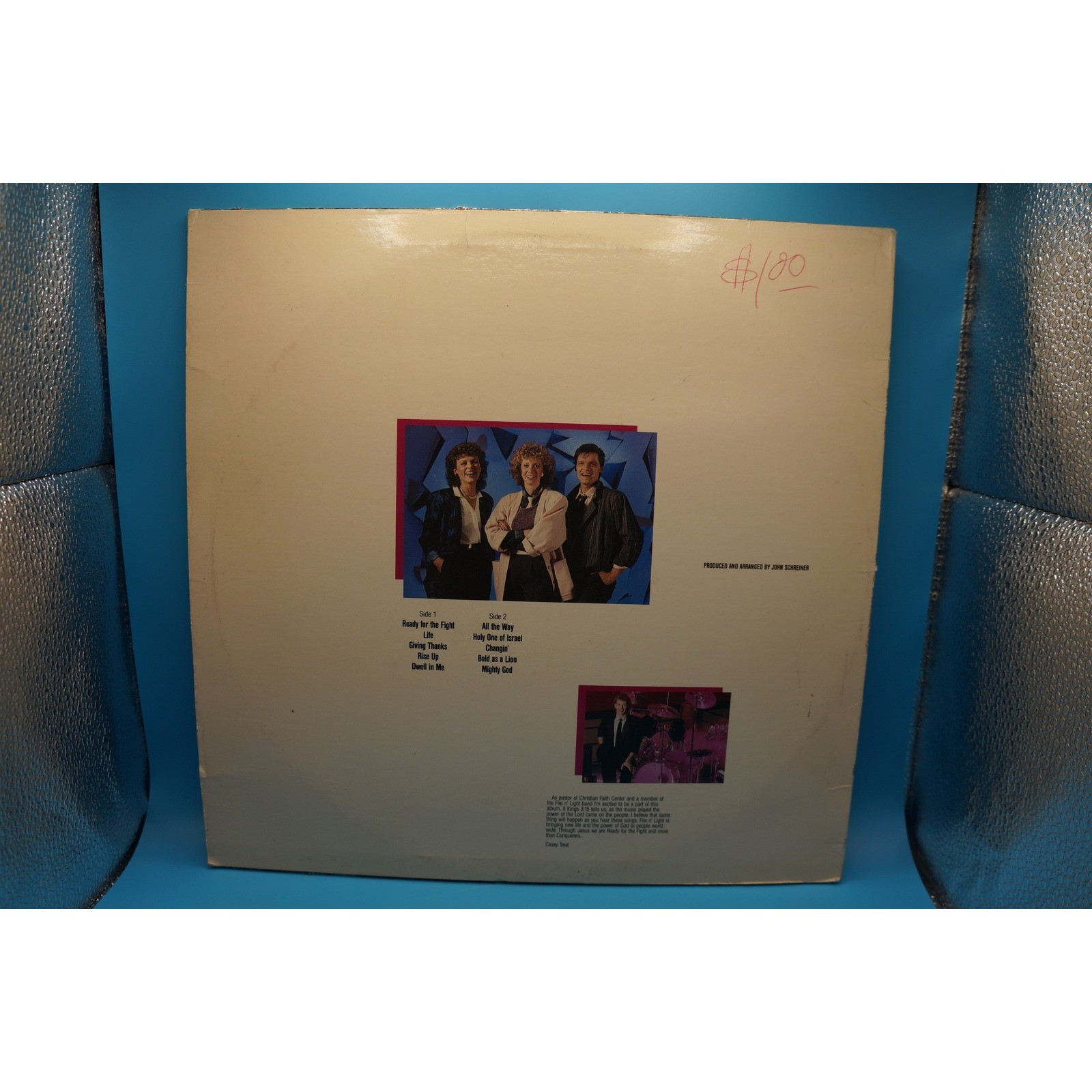 Fire N’ Light Ready For The Fight Vinyl 1985 Christian Rock CCM John Schreiner