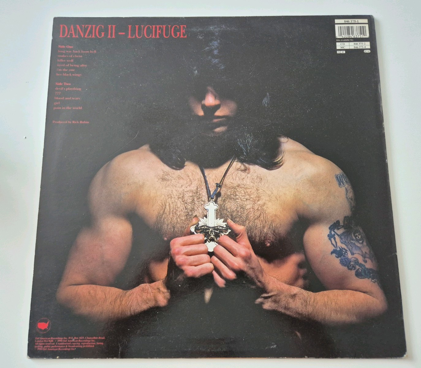 Danzig Danzig II – Lucifuge original 1990 UK vinyl LP Def American