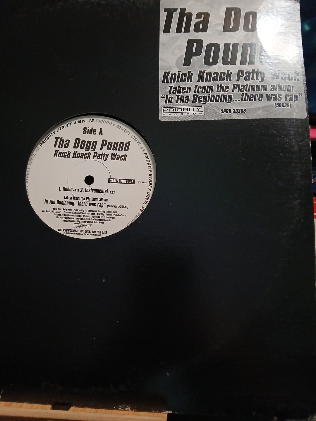 THA DOGG POUND – KNICK KNACK PATTY WACK (12″) 1998!!! RARE!!! DAZ + KURUPT!!!