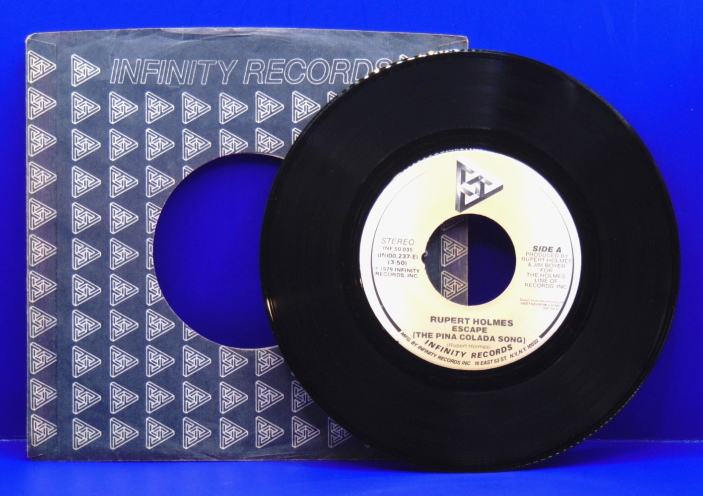 RUPERT HOLMES Escape (The Pina Colada Song) 45 RPM INFINITY 50035 NEAR MINT+