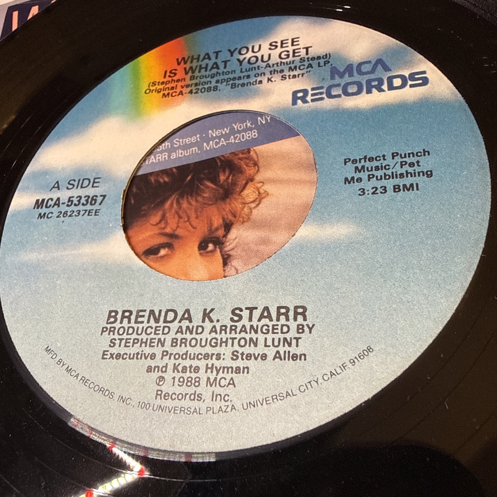 Brenda K Starr What You See Is What You Get Vtg 45 Vinyl Record Picture Sleeve
