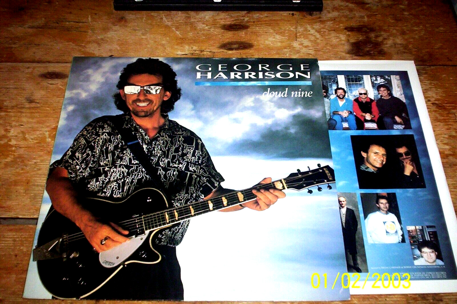 GEORGE HARRISON / Beatles ( CLOUD NINE ) ORIG 1987 VINYL LP w/ JEFF LYNNE NM-