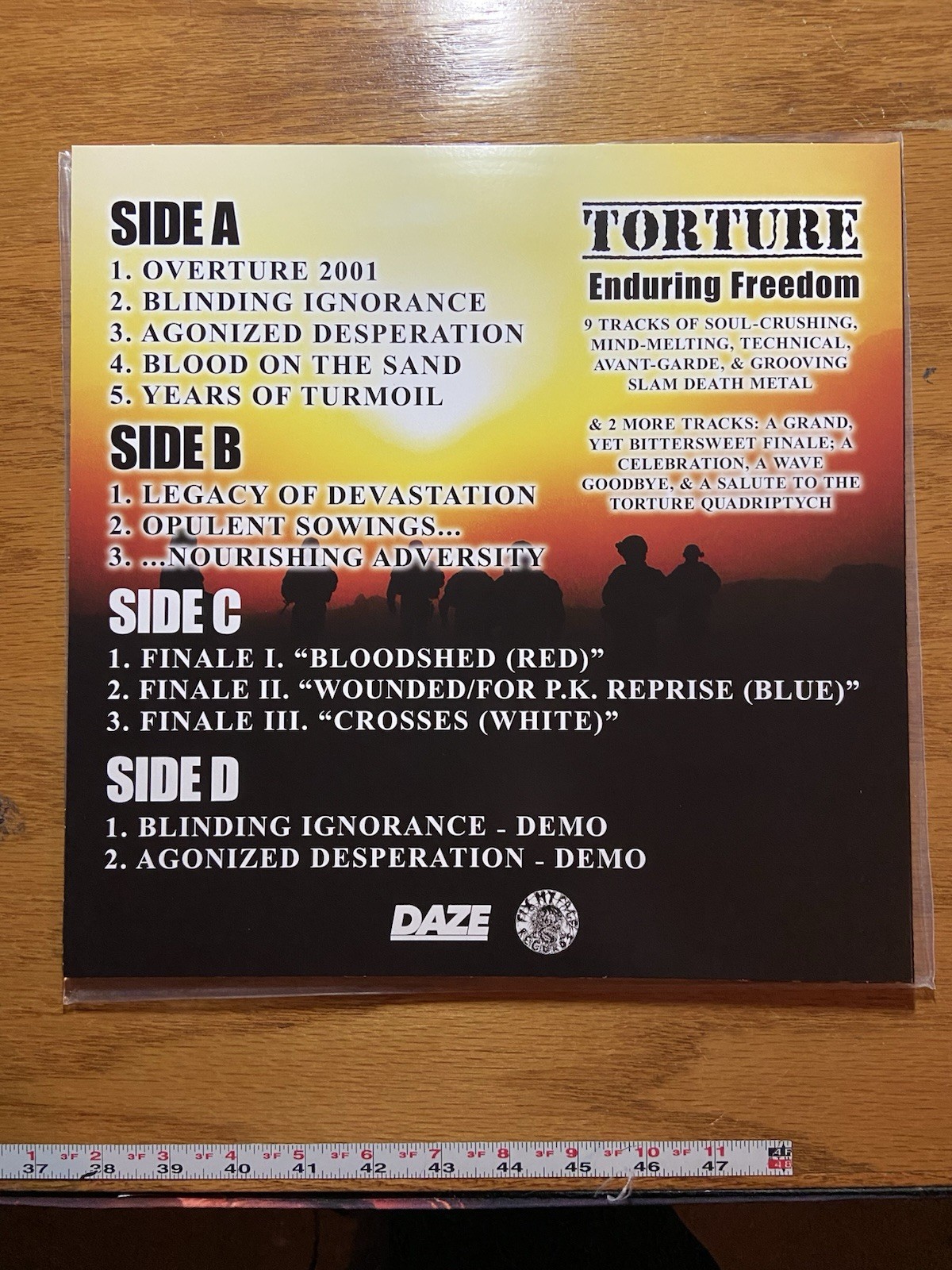 Torture – Enduring Freedom Double LP (multicolor, Near Mint Condition)