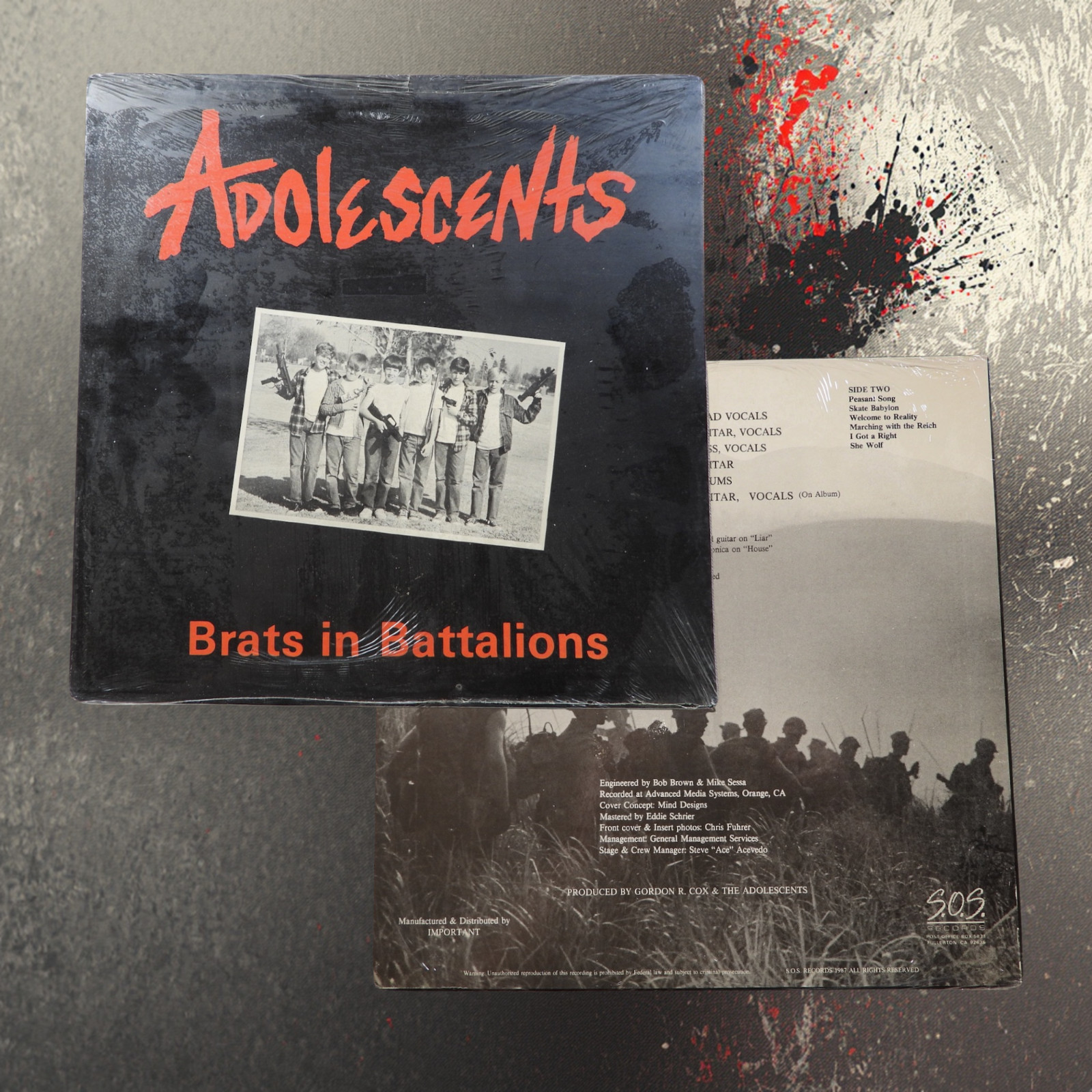 Adolescents – Brats in Battalions LP 1987 US First Press New Sealed M