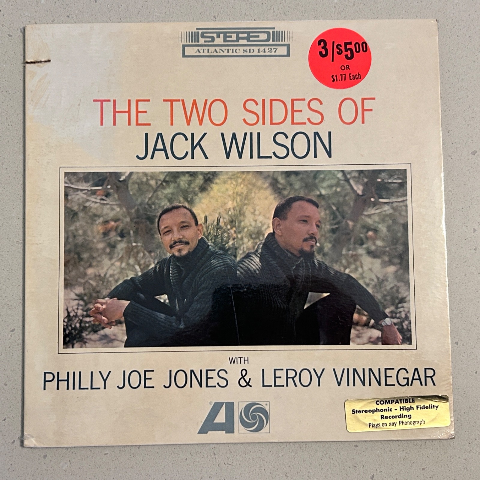 SEALED!! Jack Wilson “The Two Sides” JAZZ Vinyl LP Atlantic SD 1427 STEREO