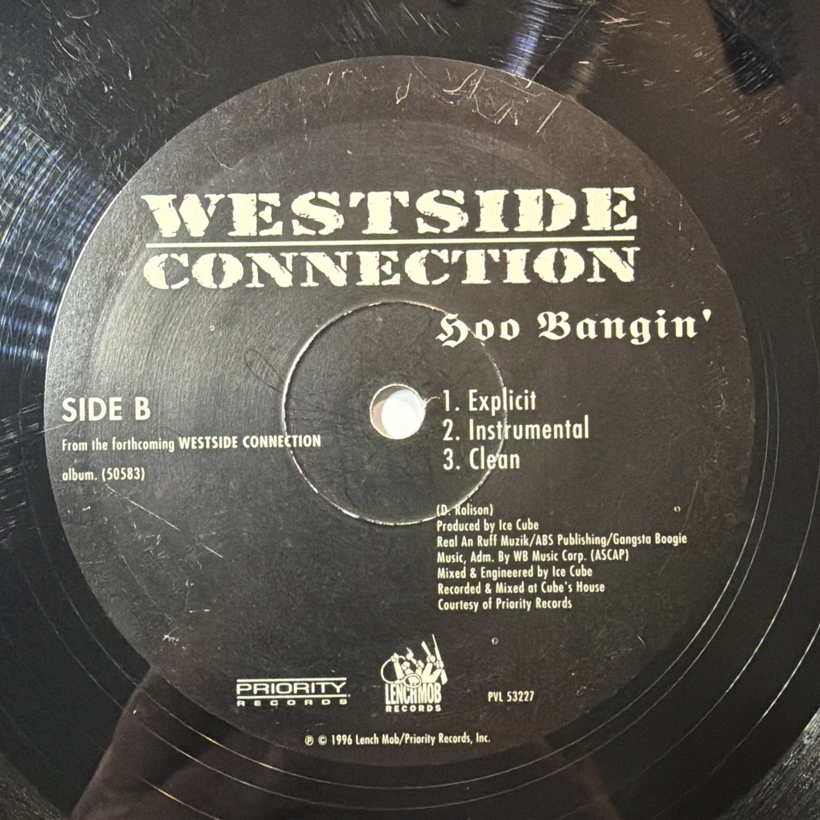 Westside Connection Bow Down US Original Vinyl 1996 Vinyl