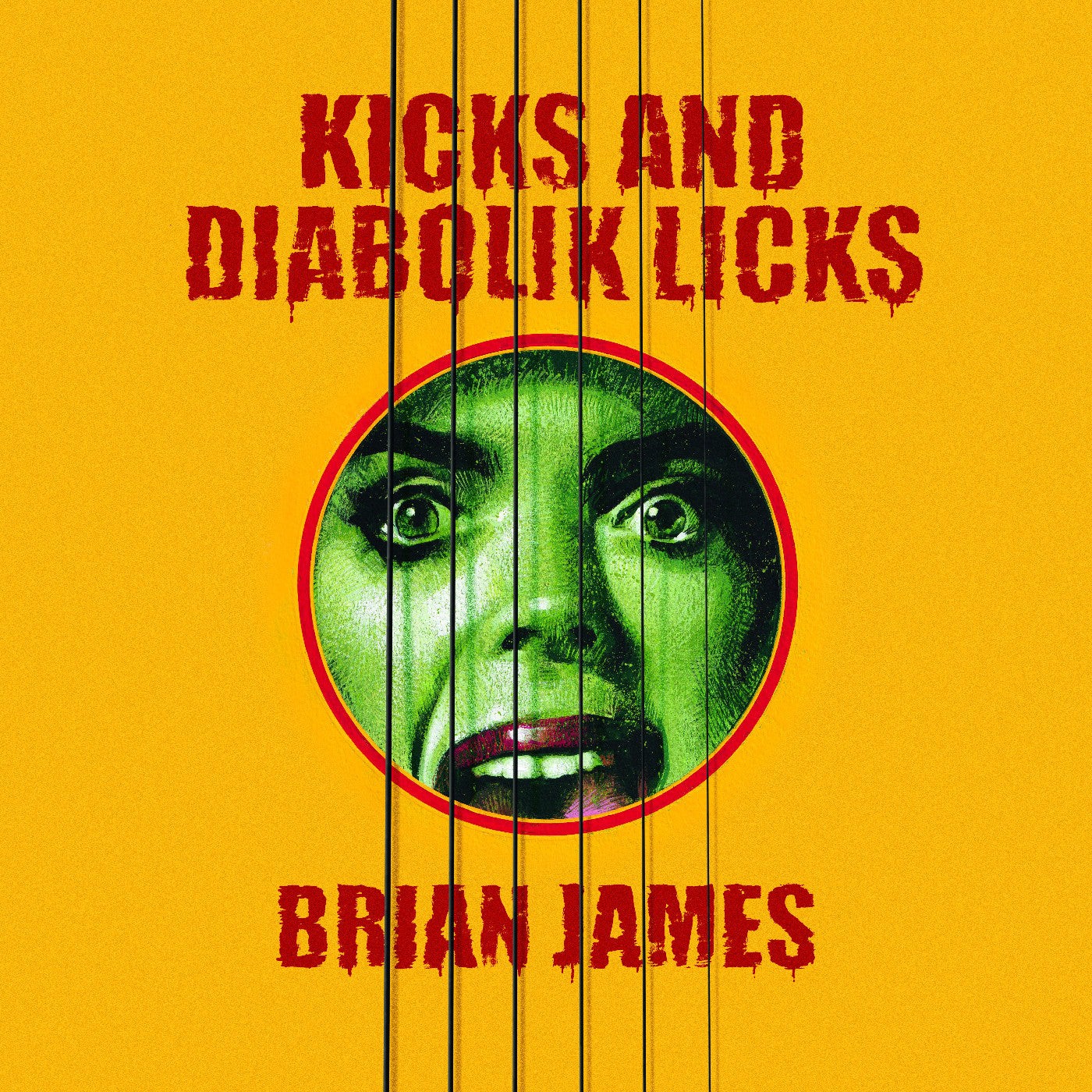 Brian James – Kicks…And Diabolik Licks (Yellow Vinyl) – PUNK *NEW/COLOR*